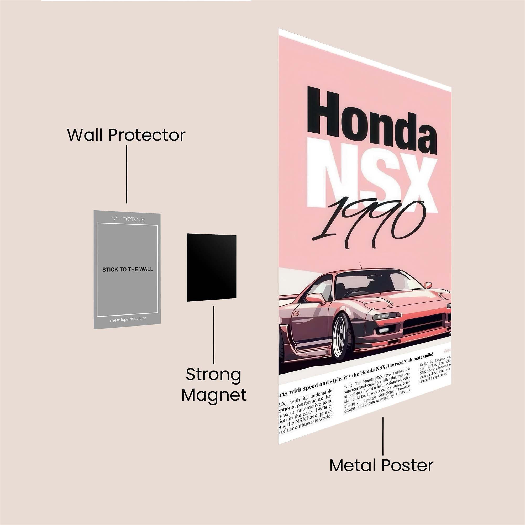NSX Nostalgic Safe Wall Magnetic / M