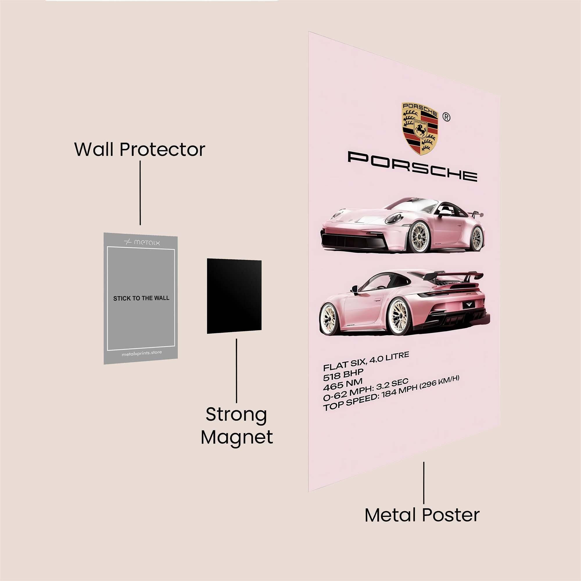 Porsche Passion Safe Wall Magnetic / M
