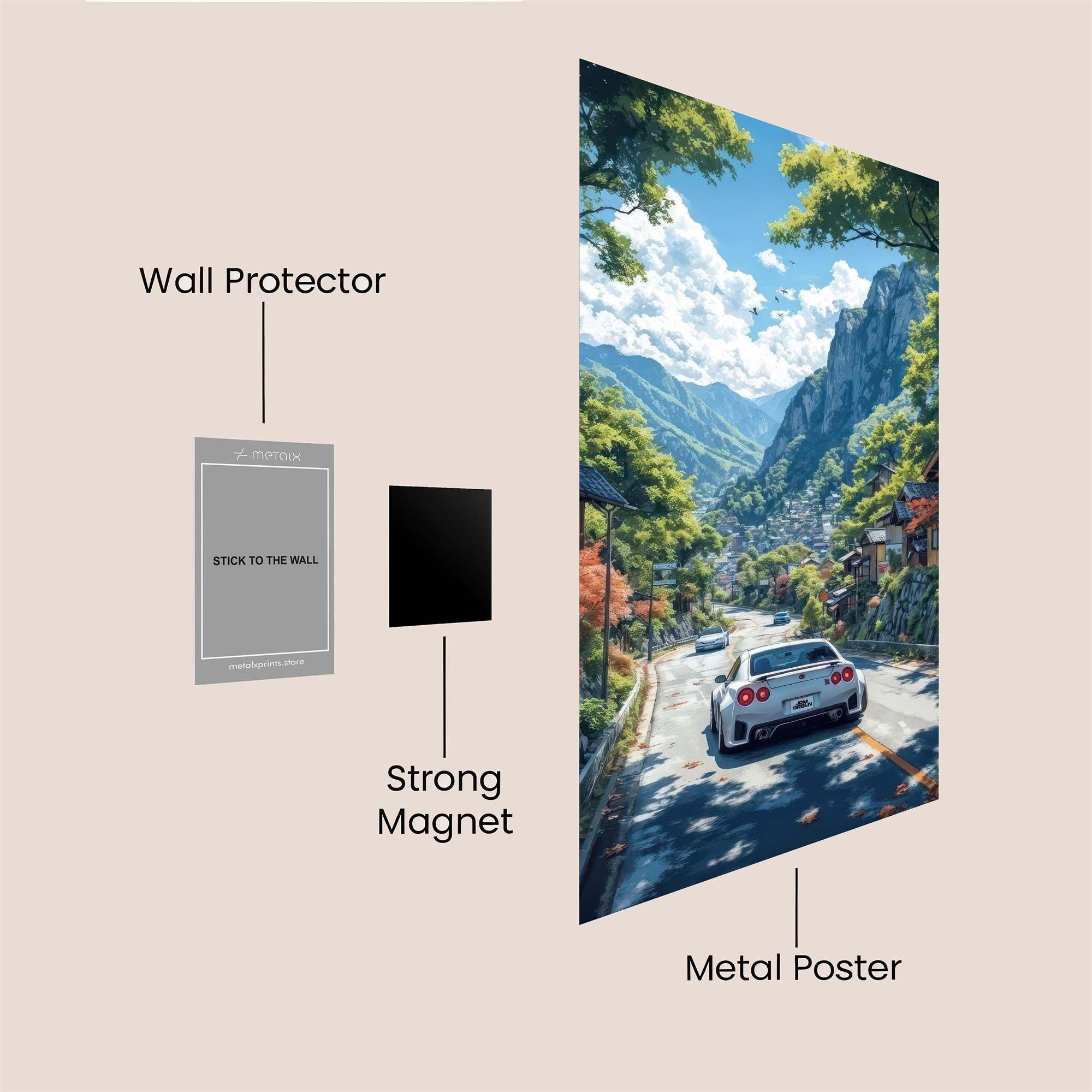 Skyline Serenity Safe Wall Magnetic / M