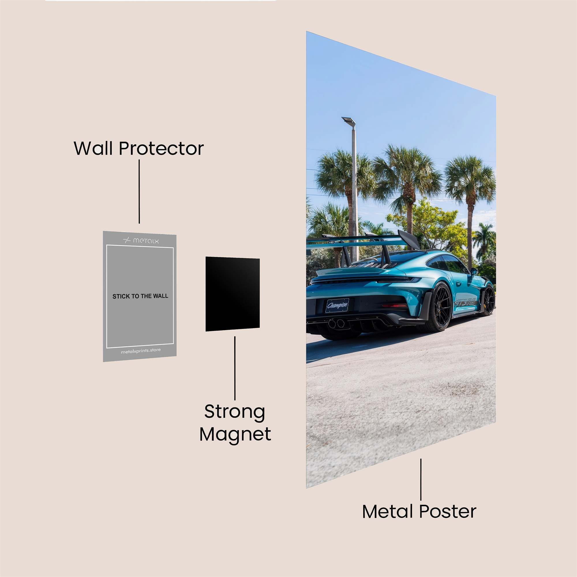 Porsche Serenity Safe Wall Magnetic / M