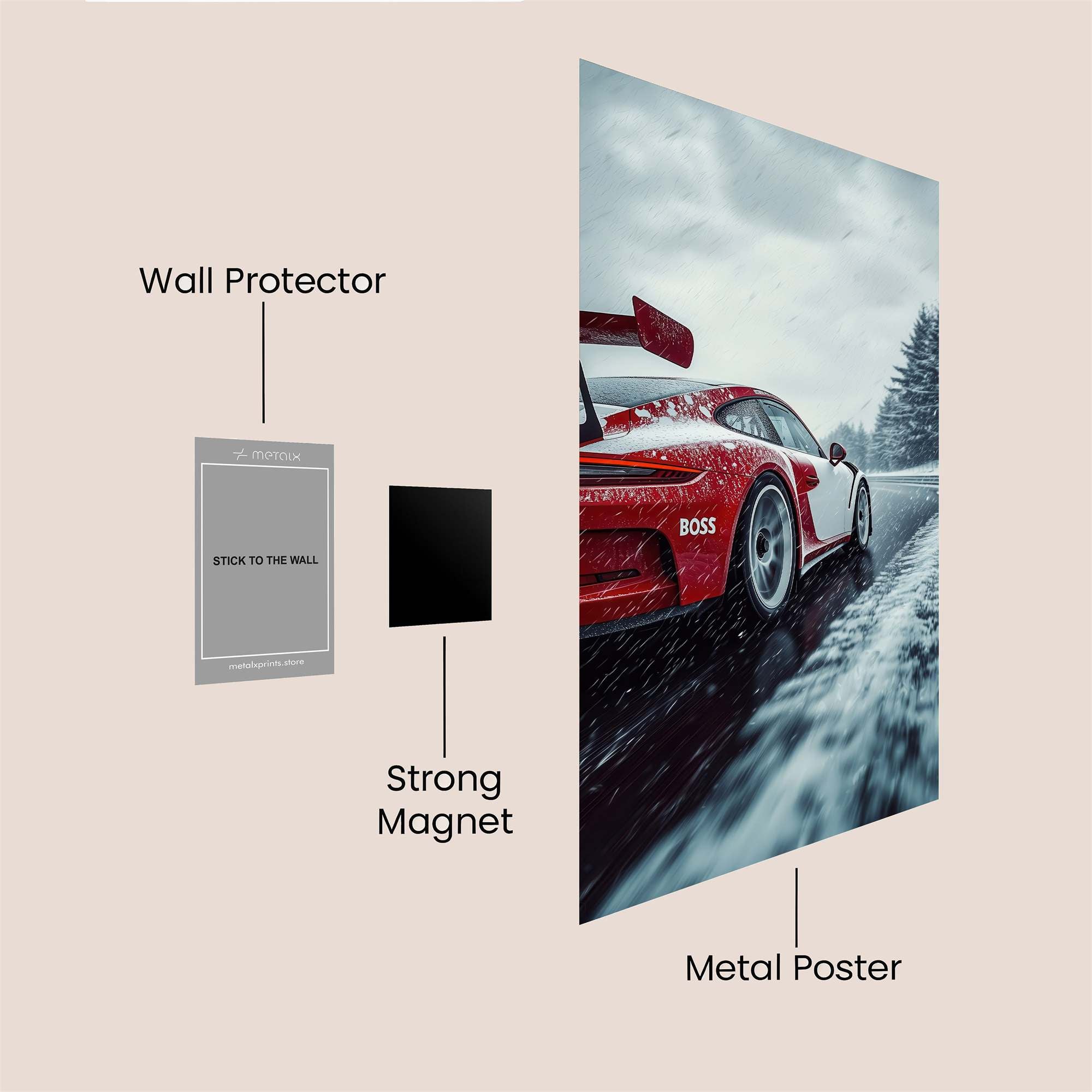 Porsche Frost Safe Wall Magnetic / M