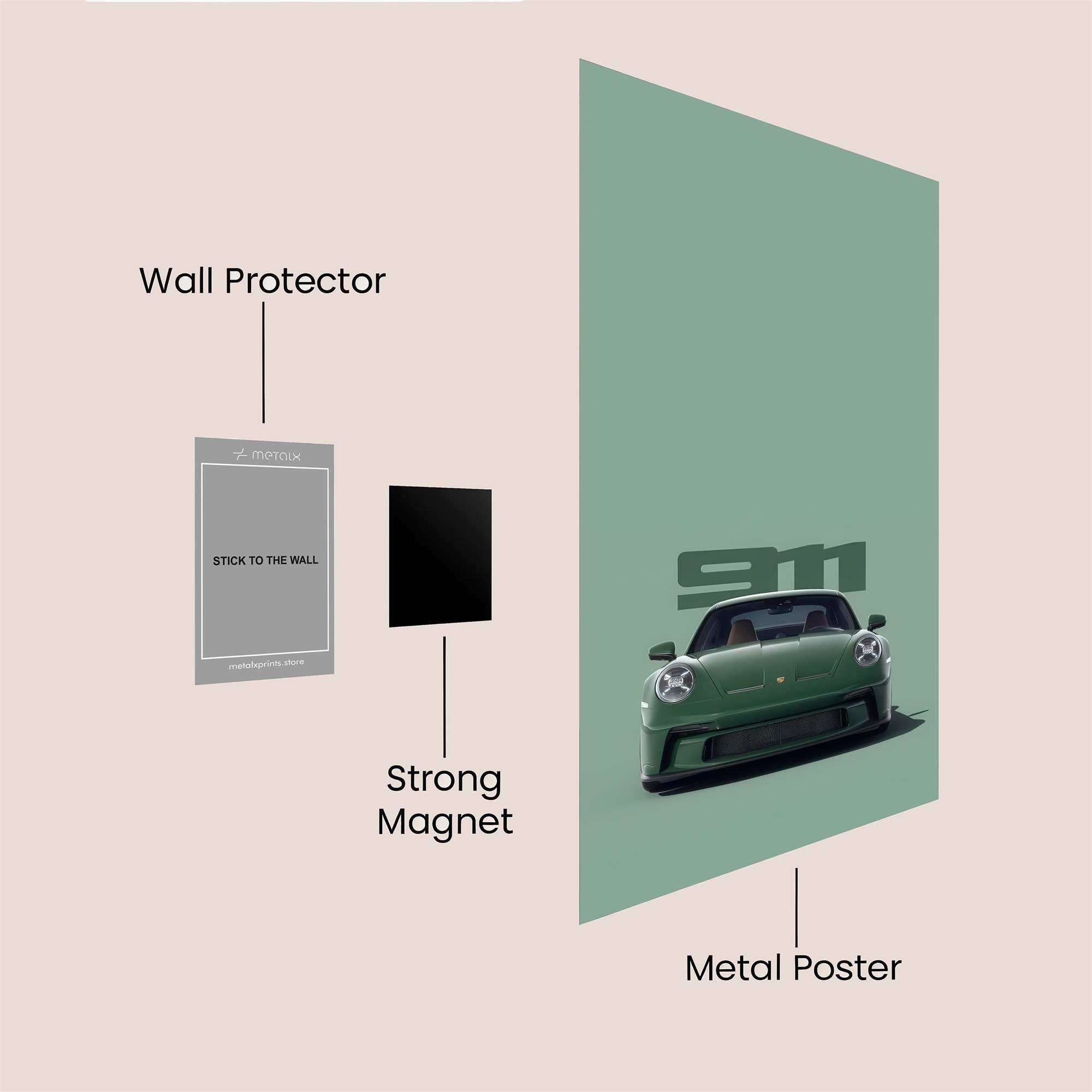 Porsche Zen Safe Wall Magnetic / M