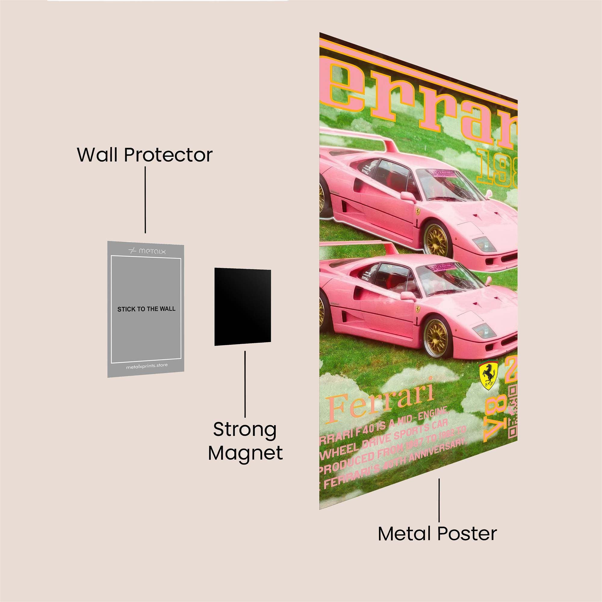 Ferrari Fabulous Safe Wall Magnetic / M