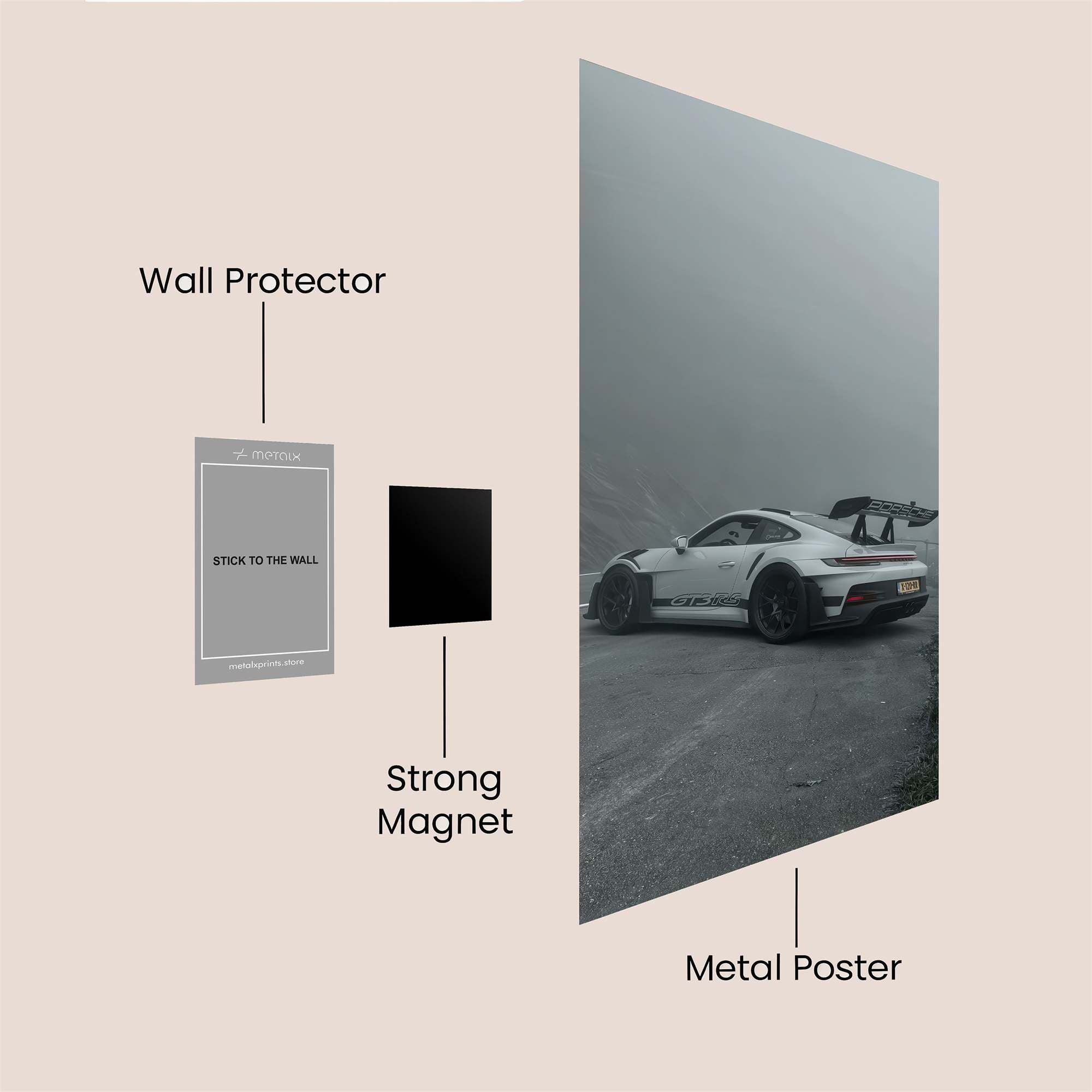Porsche Enigmatic Safe Wall Magnetic / M