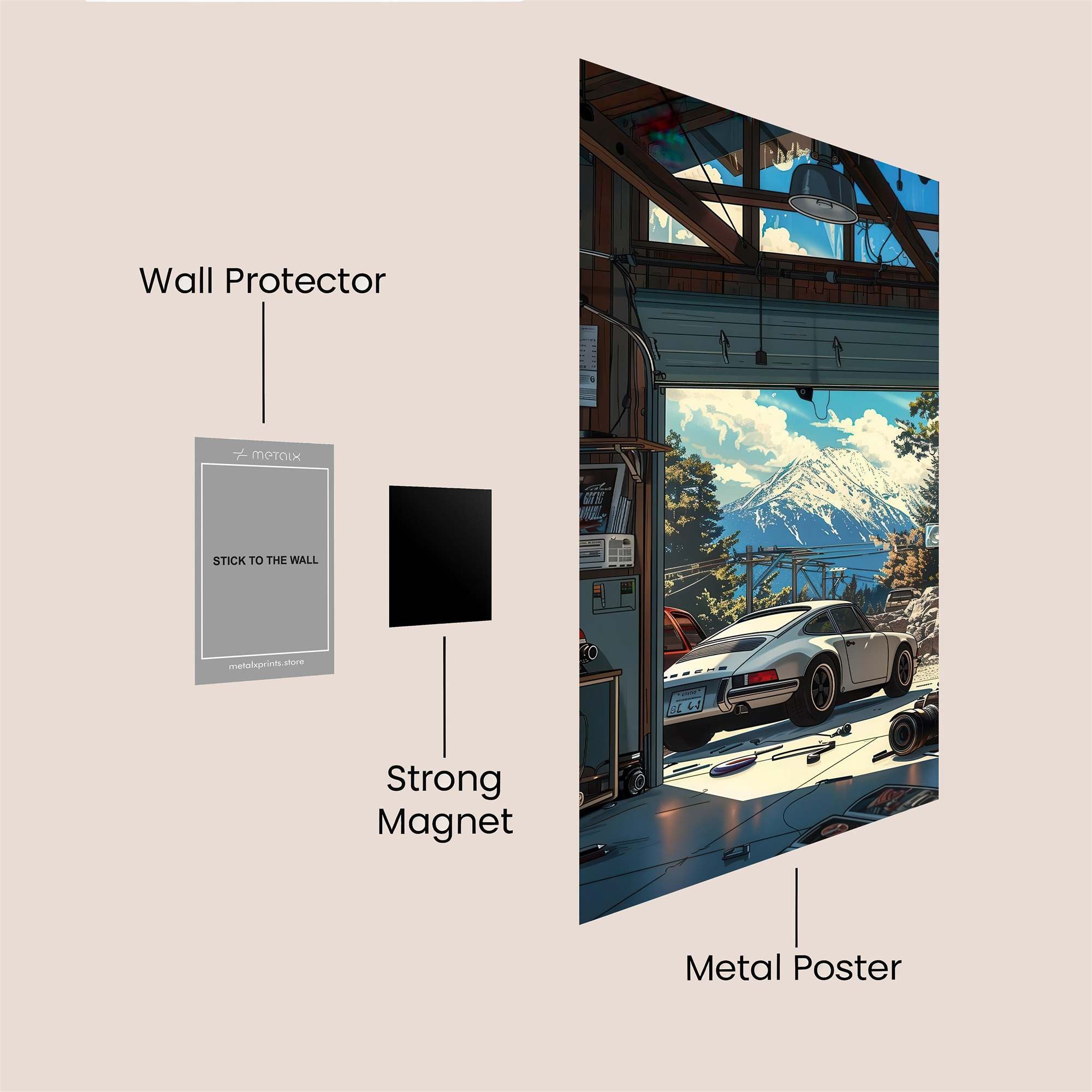 Porsche Serenity Safe Wall Magnetic / M