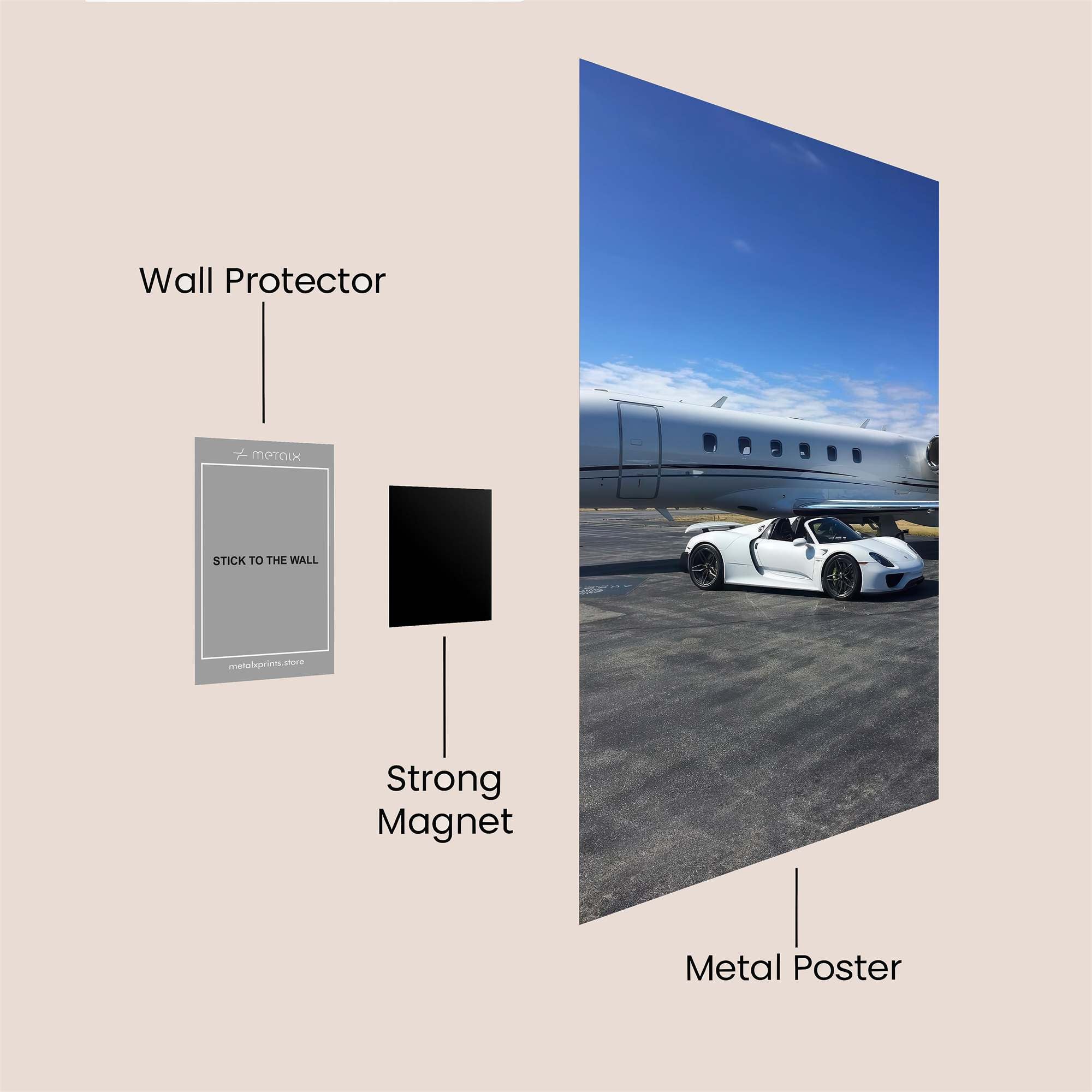 Porsche Euphoria Safe Wall Magnetic / M