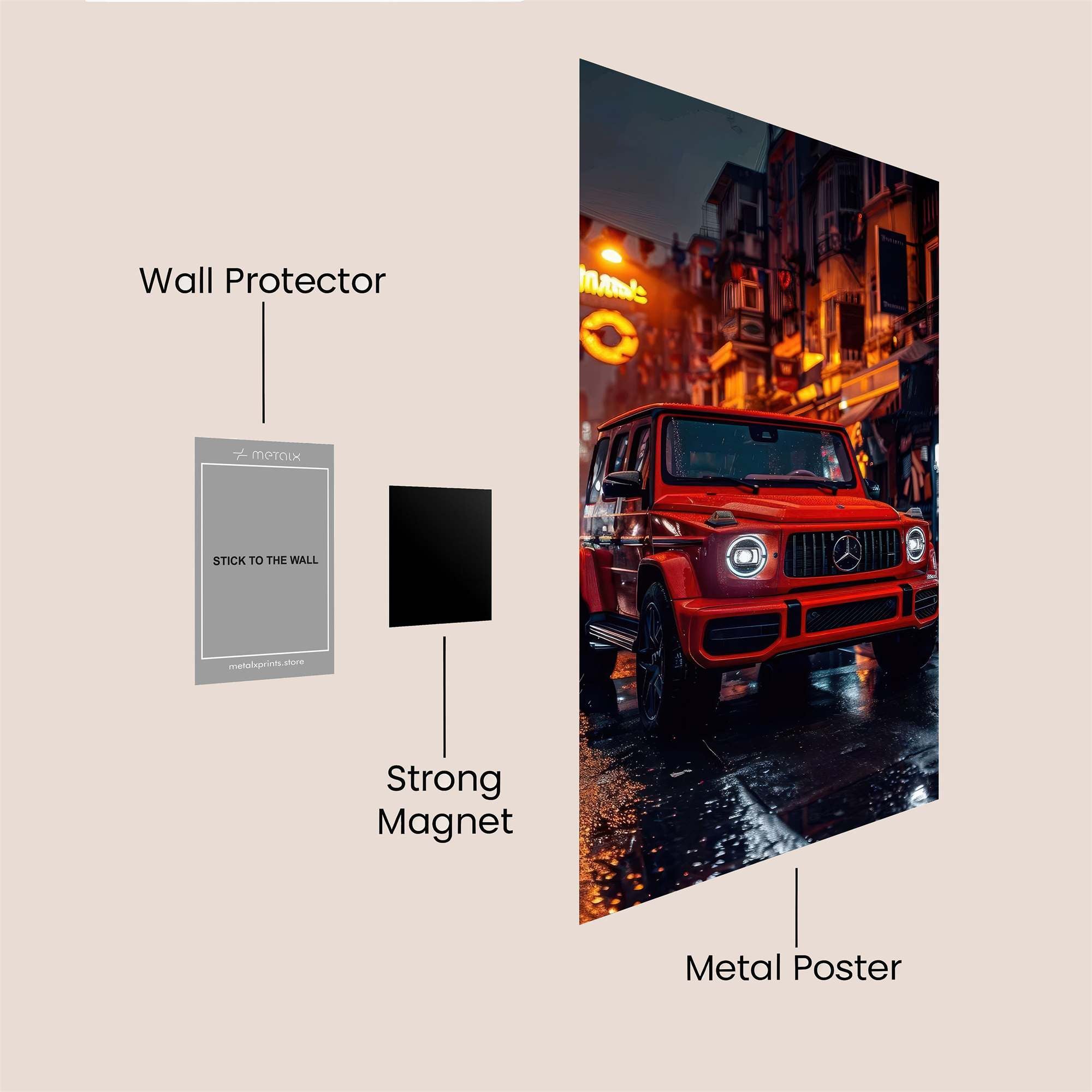 Mercedes Mystique Safe Wall Magnetic / M