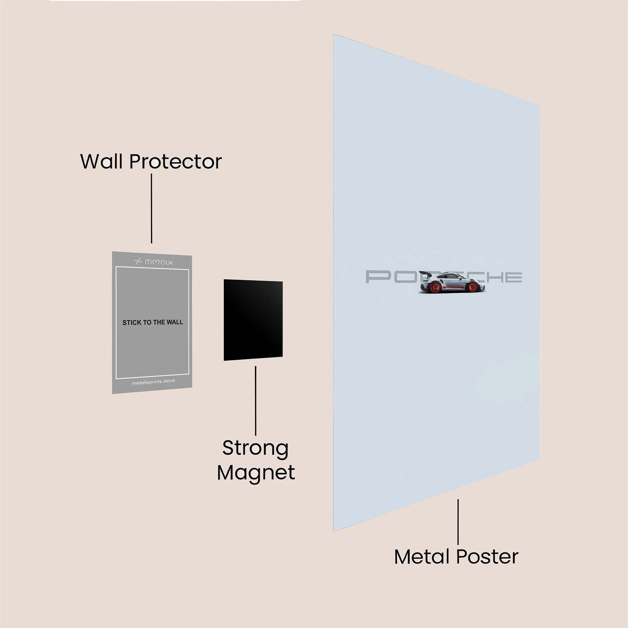 Porsche Velocity Safe Wall Magnetic / M