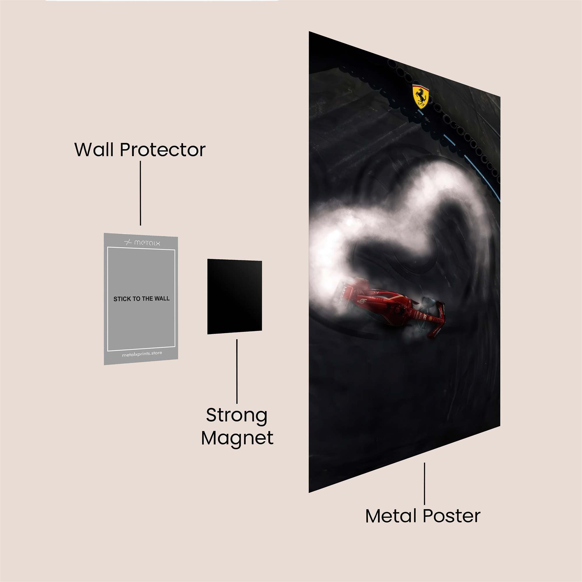 Ferrari Passion Safe Wall Magnetic / M