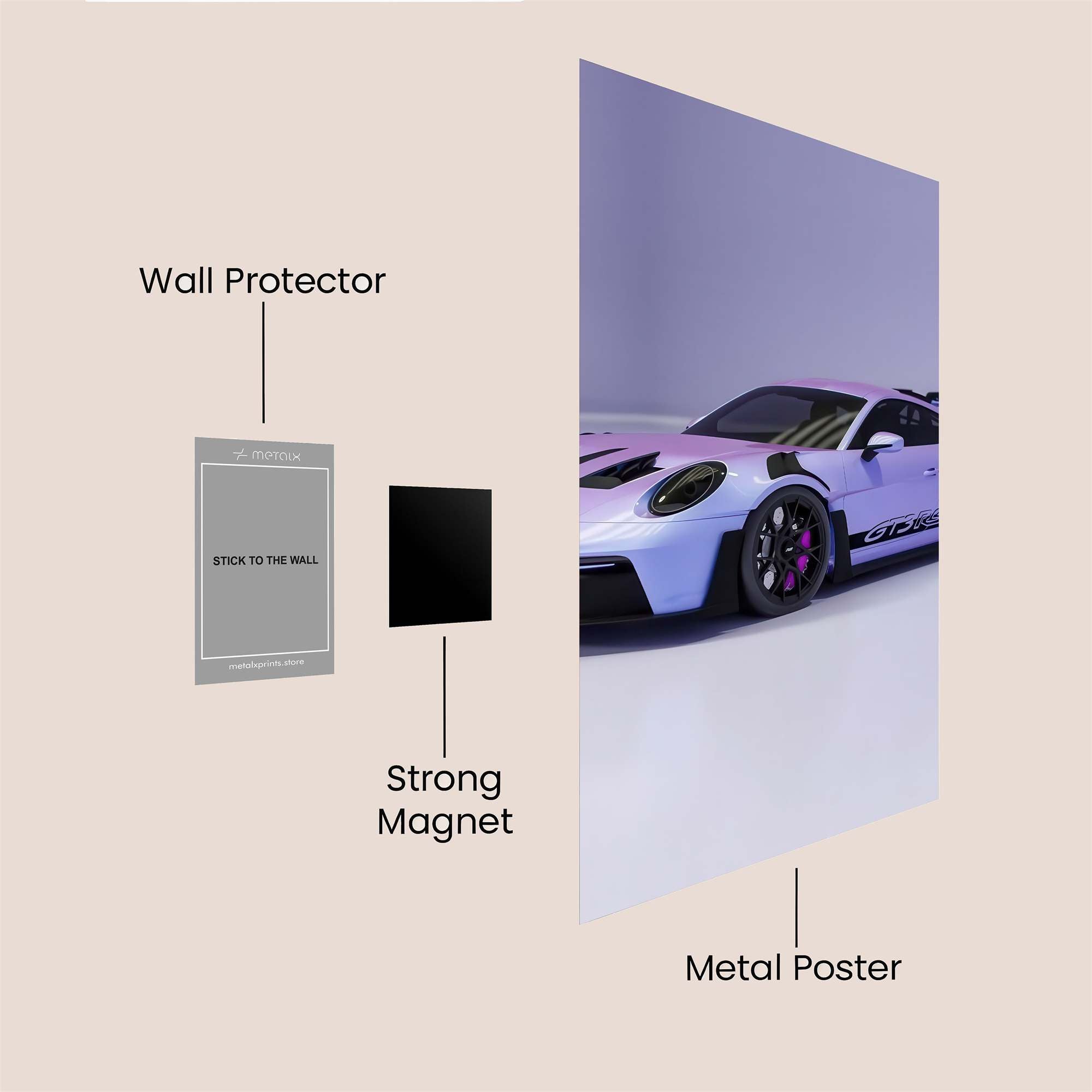 Porsche Dream Safe Wall Magnetic / M