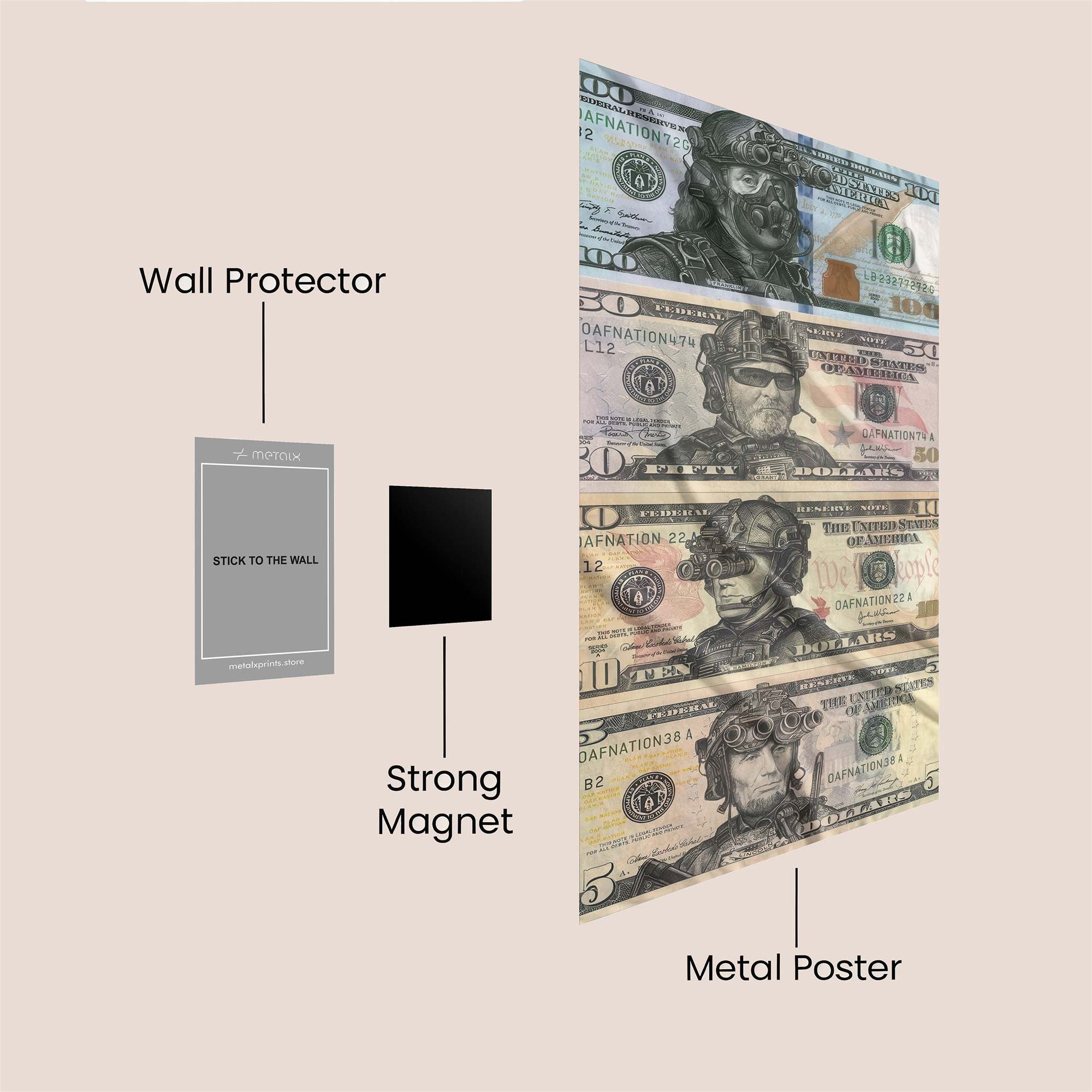 Warrior Wealth Safe Wall Magnetic / M