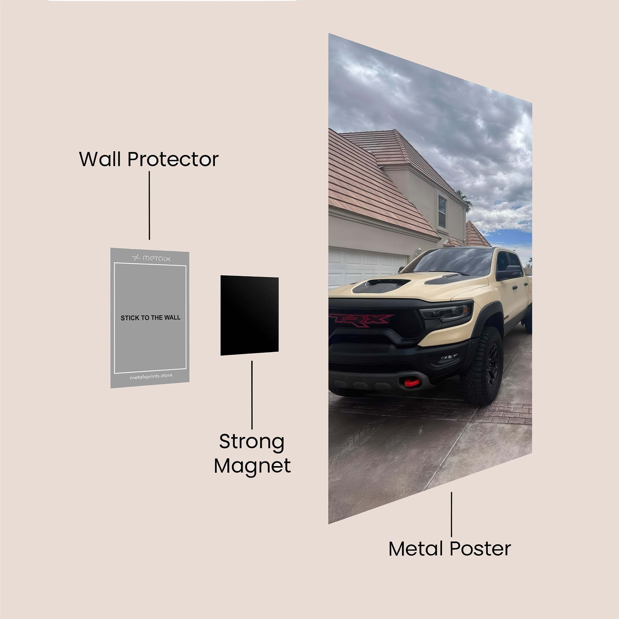 Ram Rampage Safe Wall Magnetic / M
