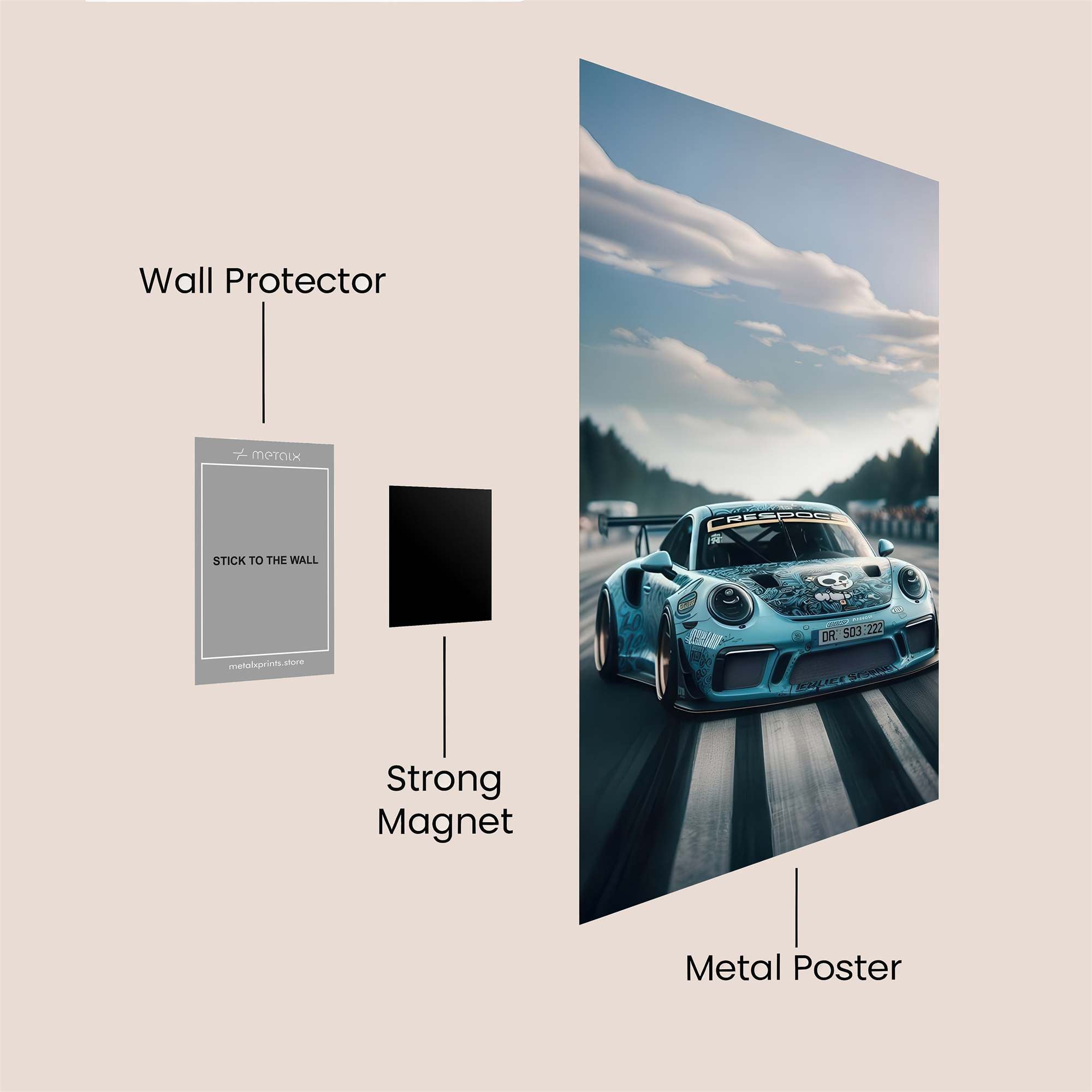 Porsche Serenity Safe Wall Magnetic / M