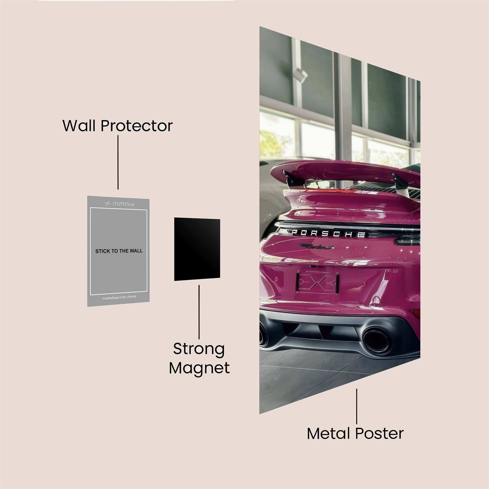 Porsche Passion Safe Wall Magnetic / M