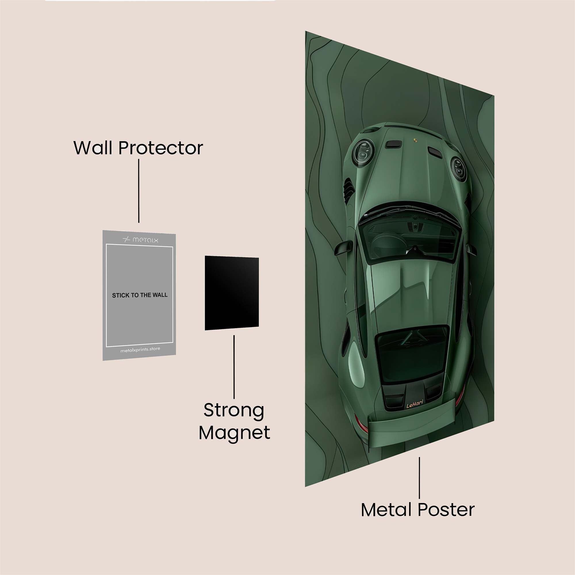 Porsche Serenity Safe Wall Magnetic / M