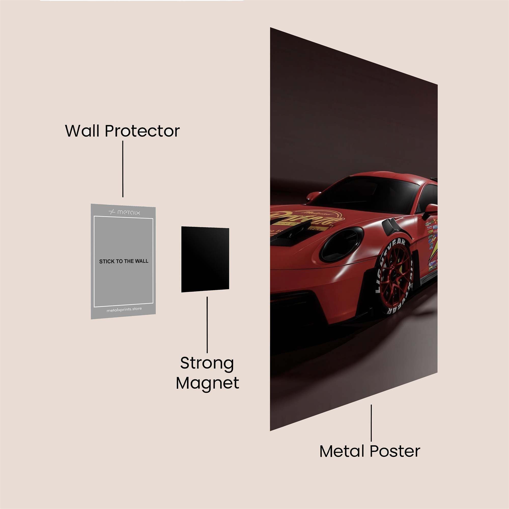 Lightning Blaze Safe Wall Magnetic / M
