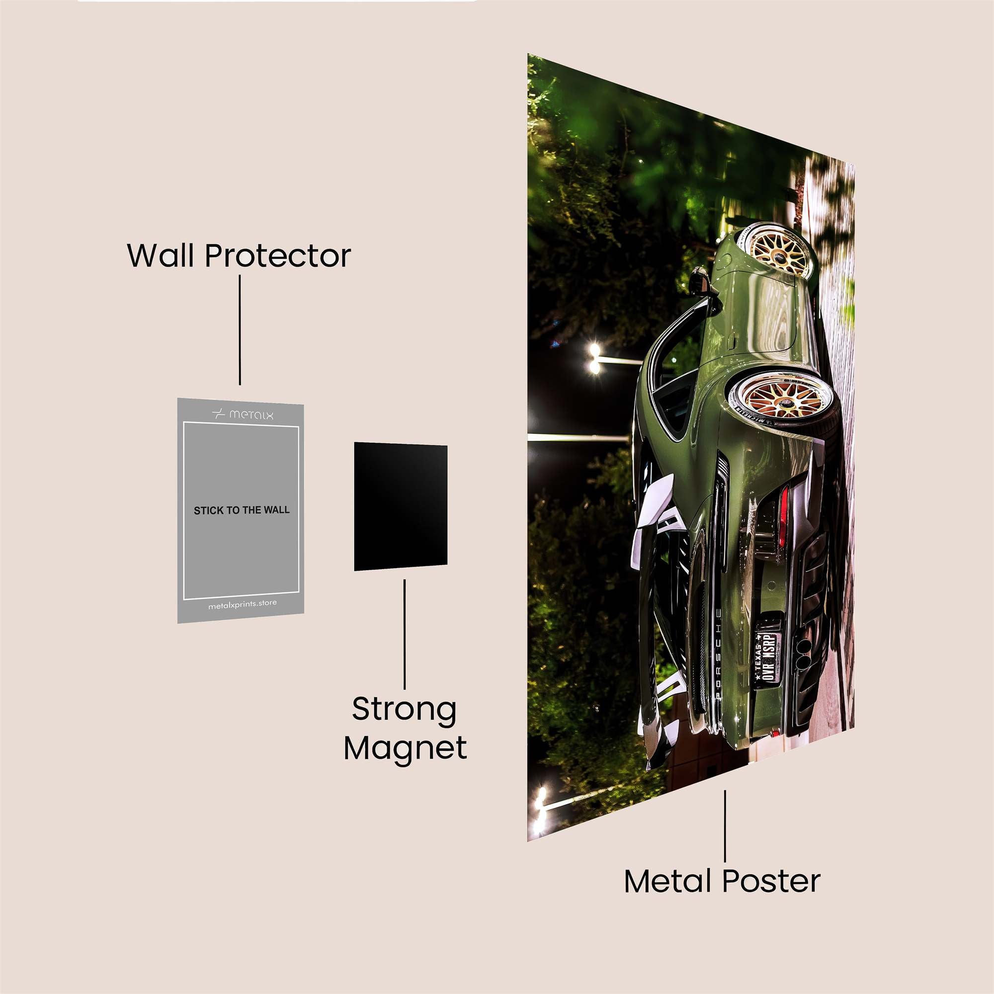 Mustang Mystery Safe Wall Magnetic / M