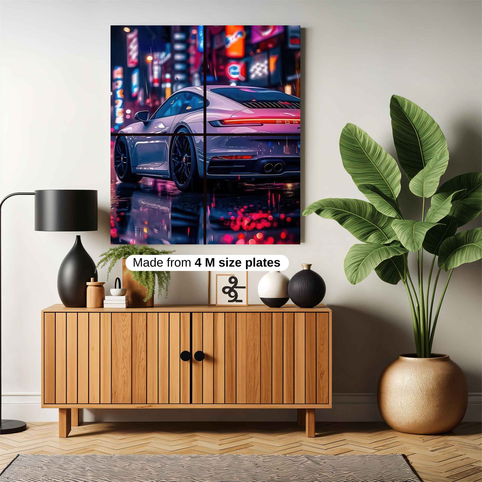 Porsche Neon Safe Wall Magnetic / M