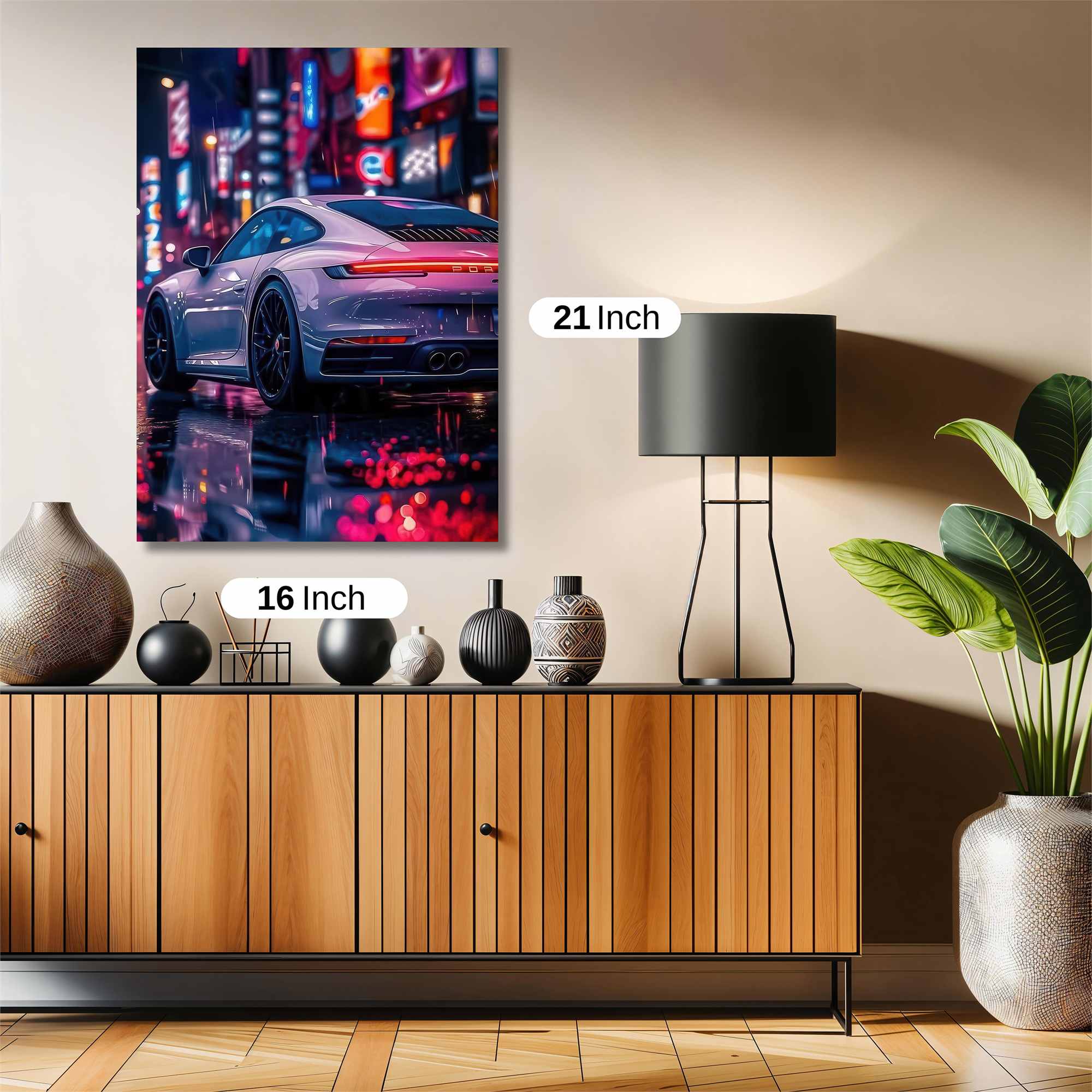 Porsche Neon Safe Wall Magnetic / M