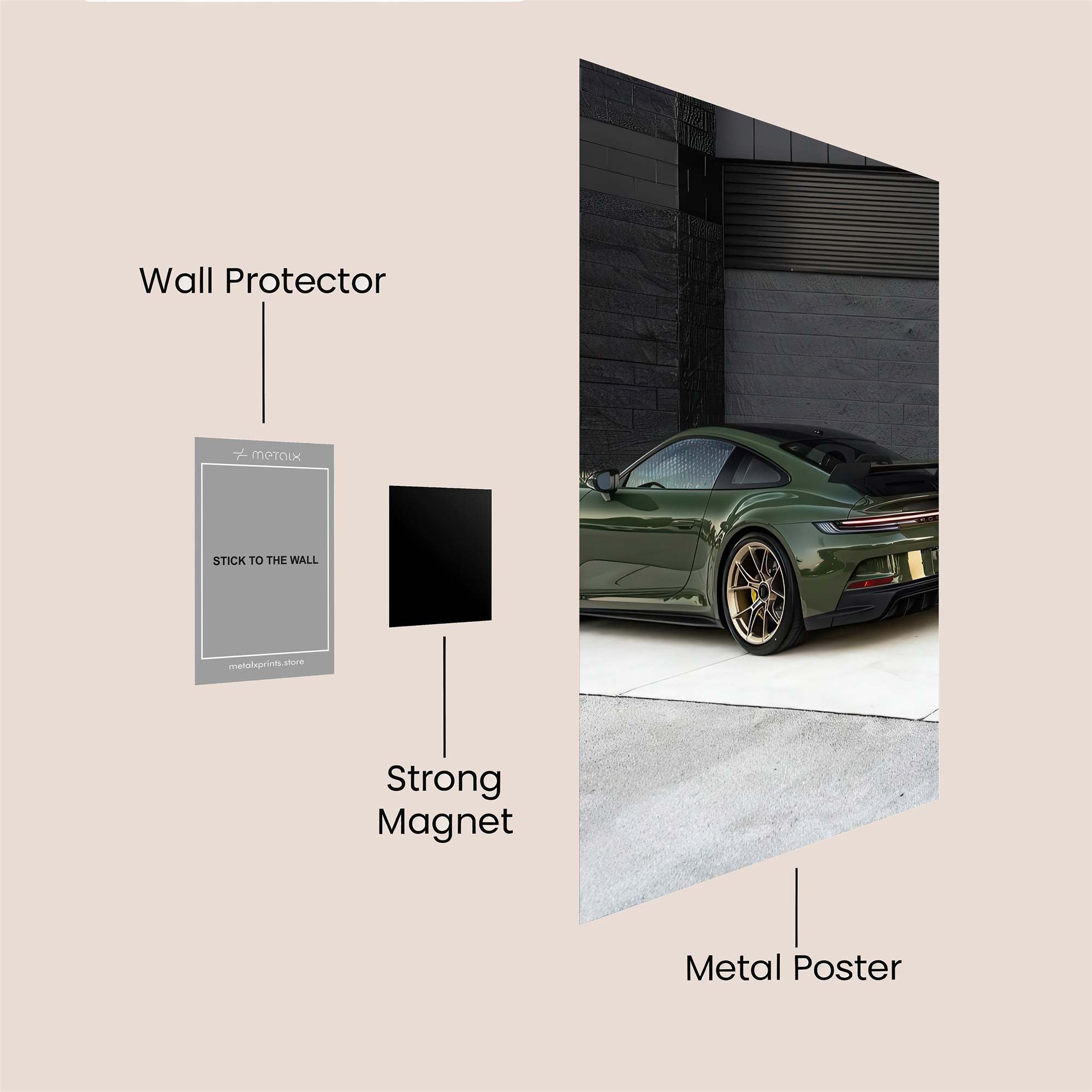Porsche Enigmatic Safe Wall Magnetic / M