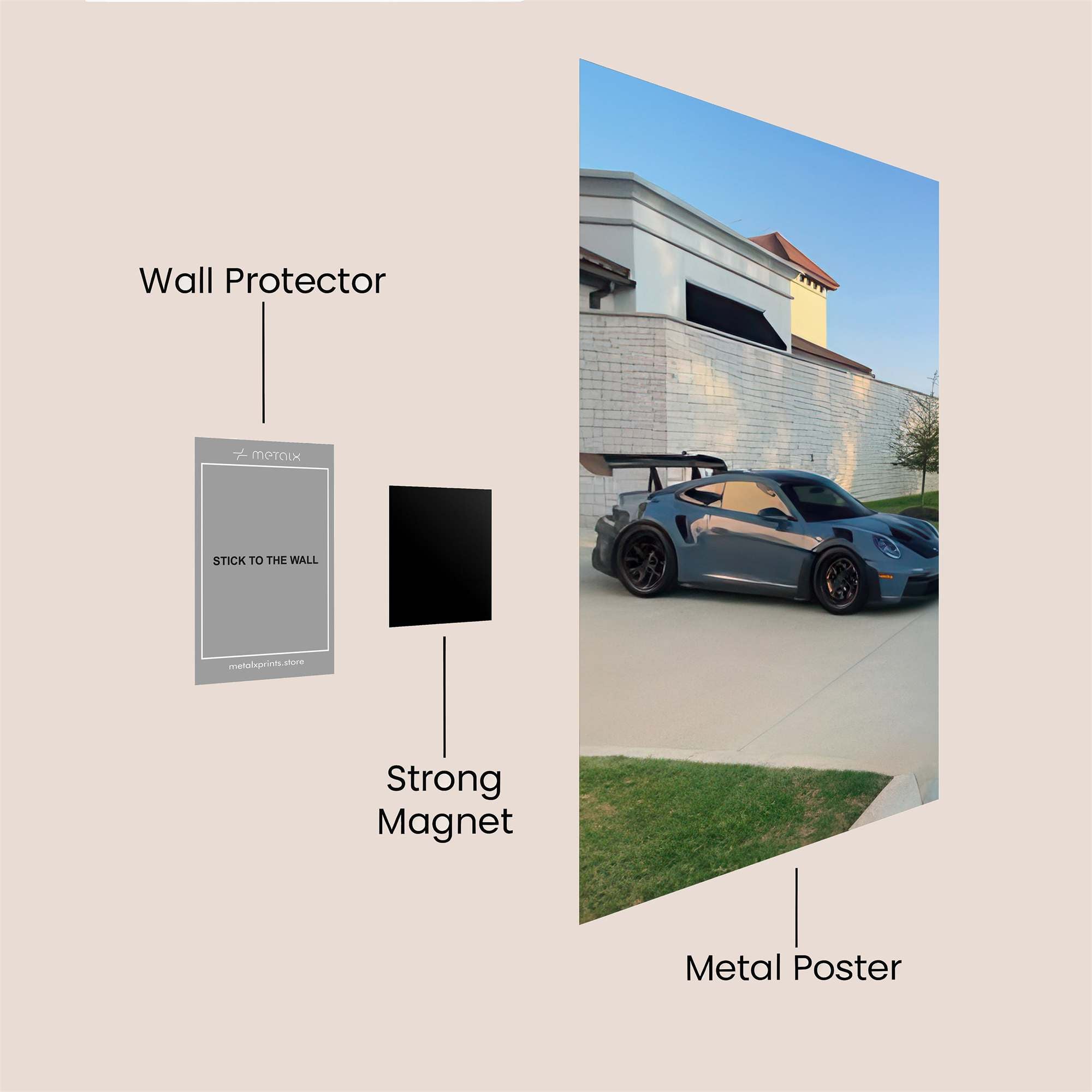 Porsche Serene Safe Wall Magnetic / M