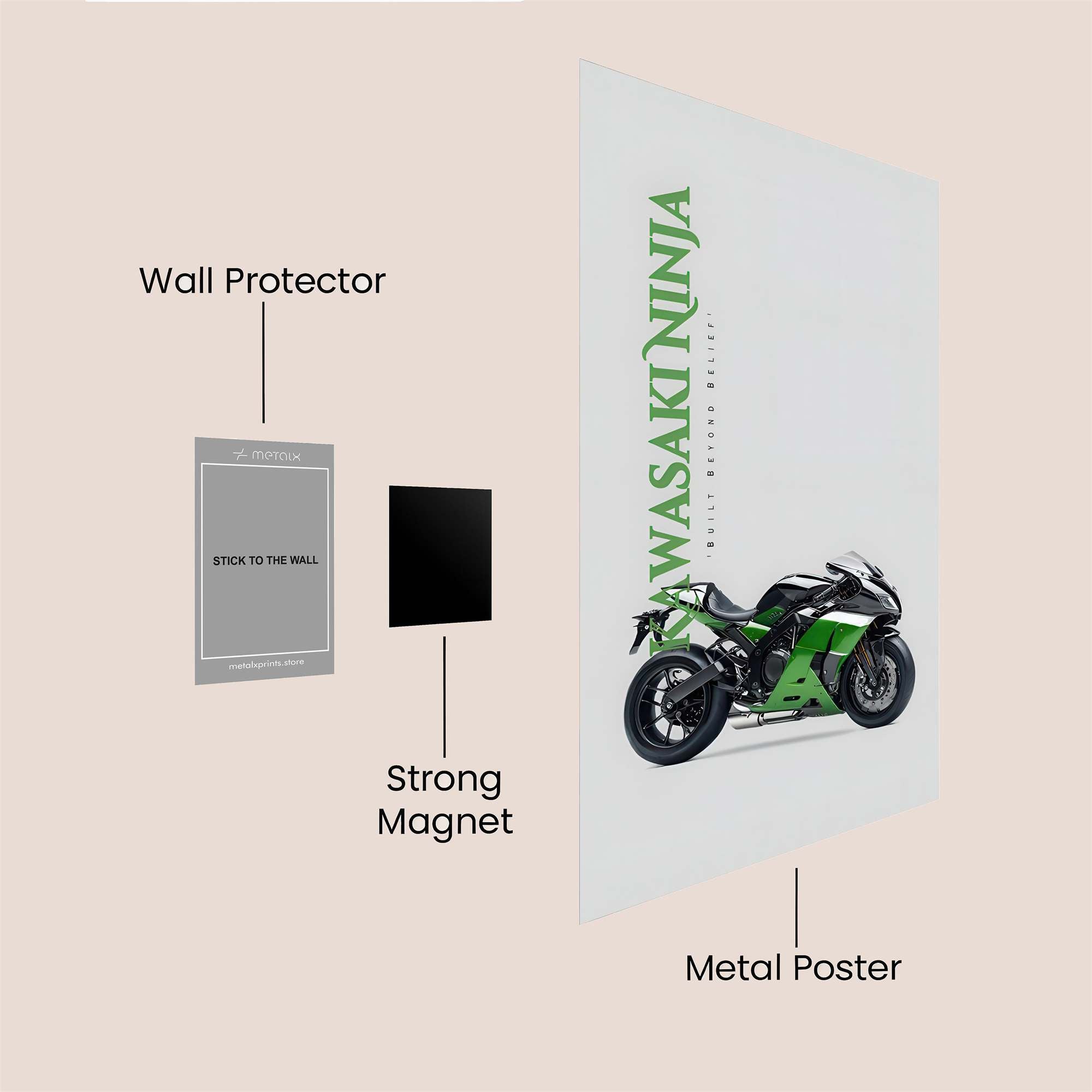 Kawasaki Keen Safe Wall Magnetic / M