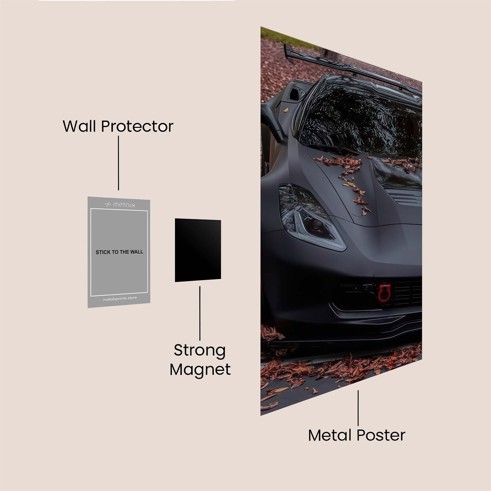 Corvette Enigma Safe Wall Magnetic / M