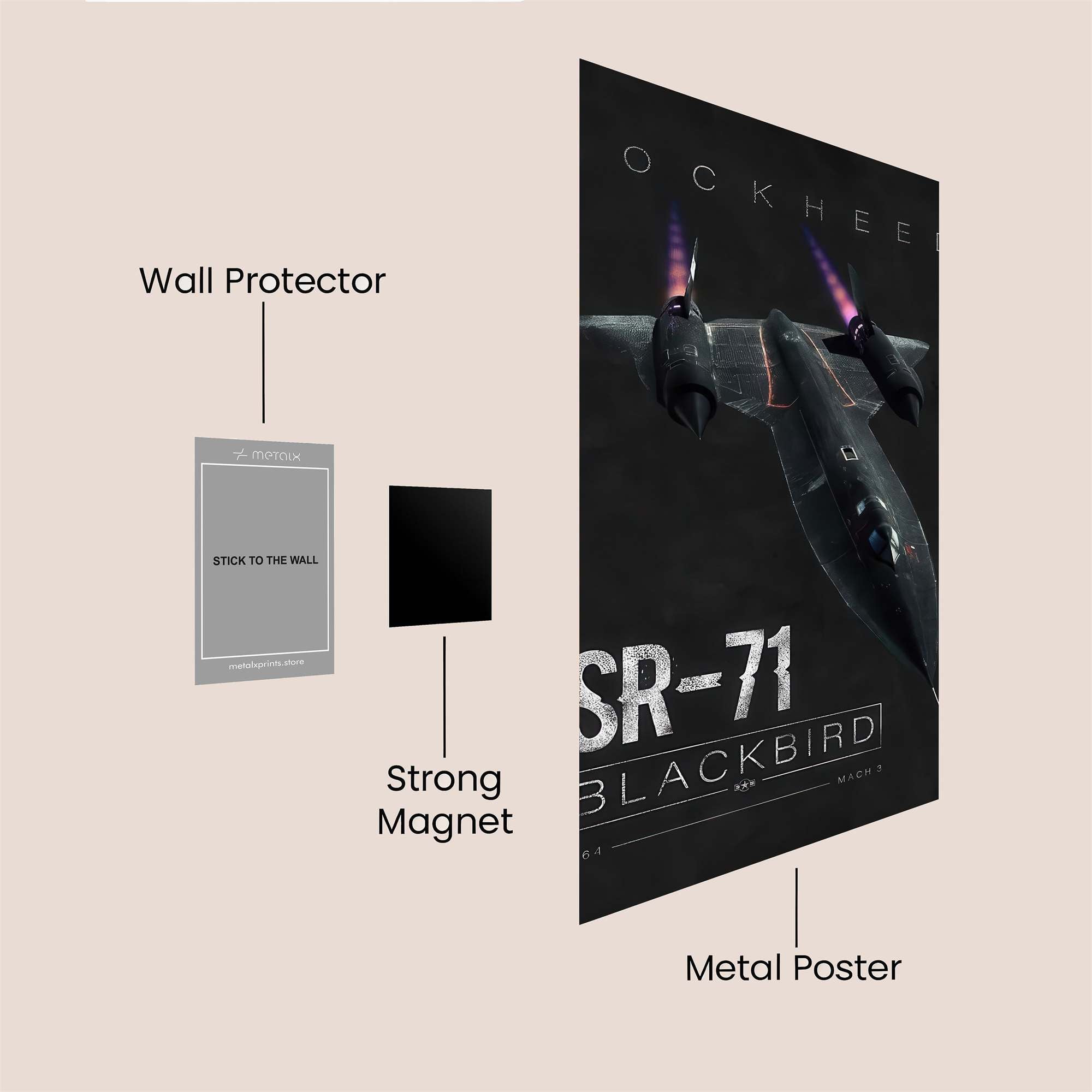 Blackbird Velocity Safe Wall Magnetic / M