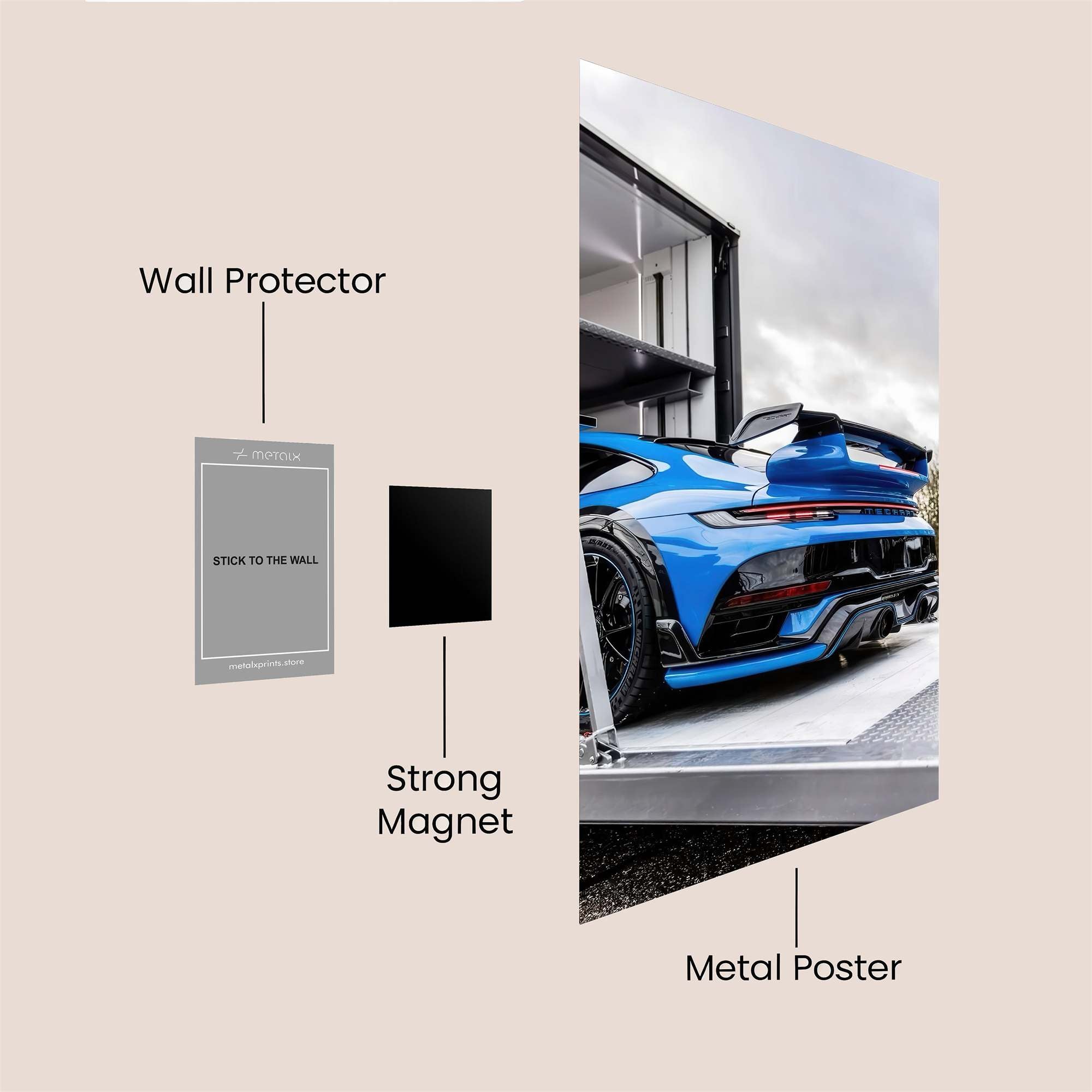 Porsche Dynamic Safe Wall Magnetic / M