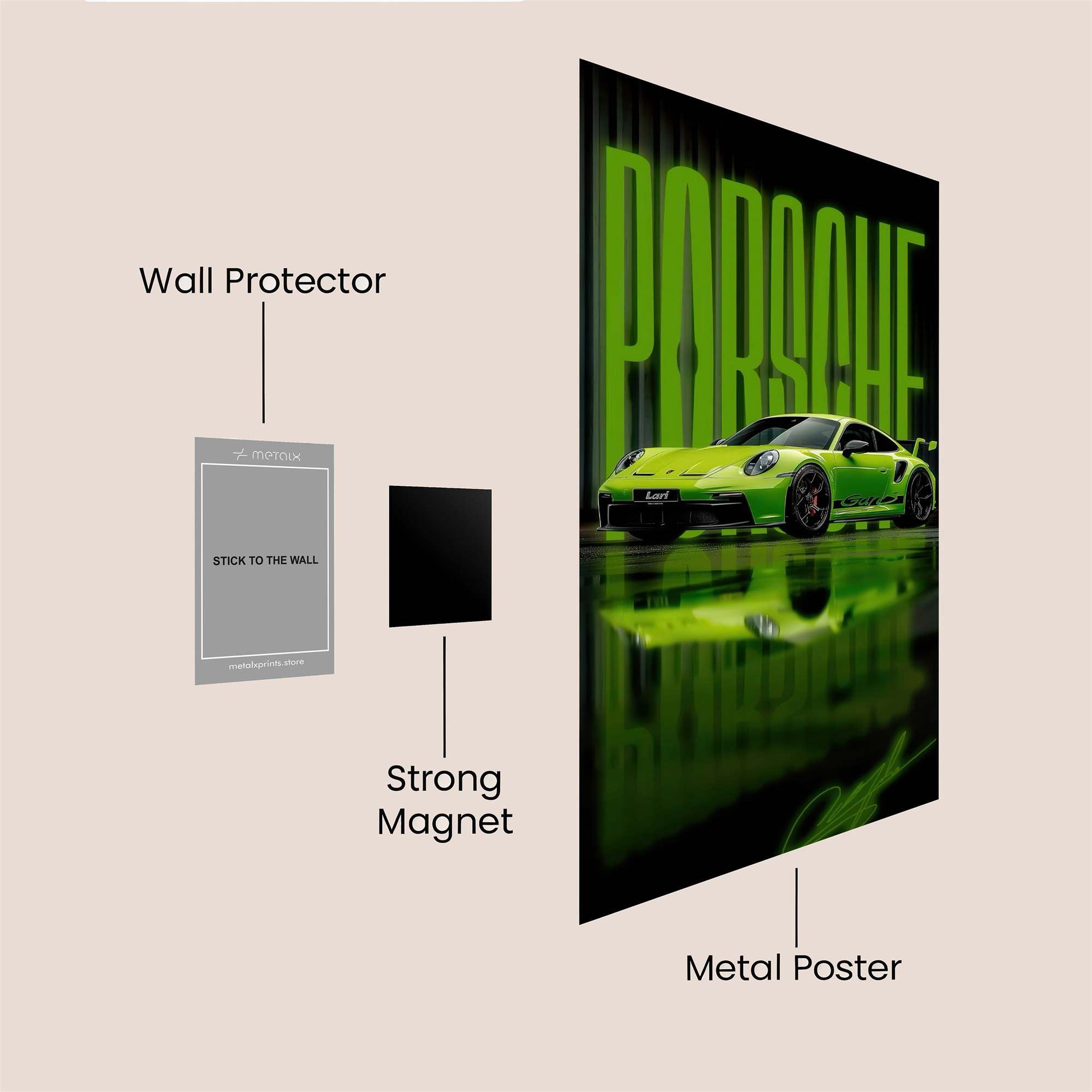 Porsche Elegance Safe Wall Magnetic / M