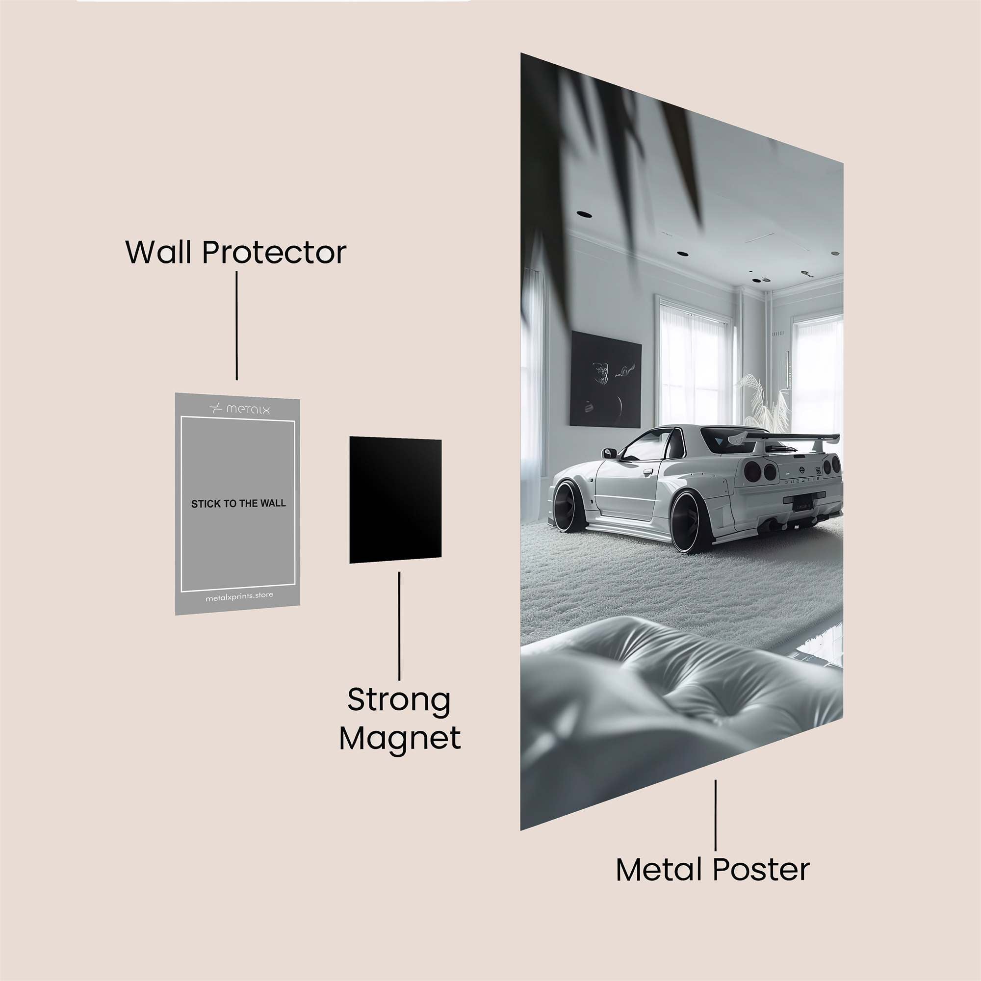 Skyline Serenity Safe Wall Magnetic / M