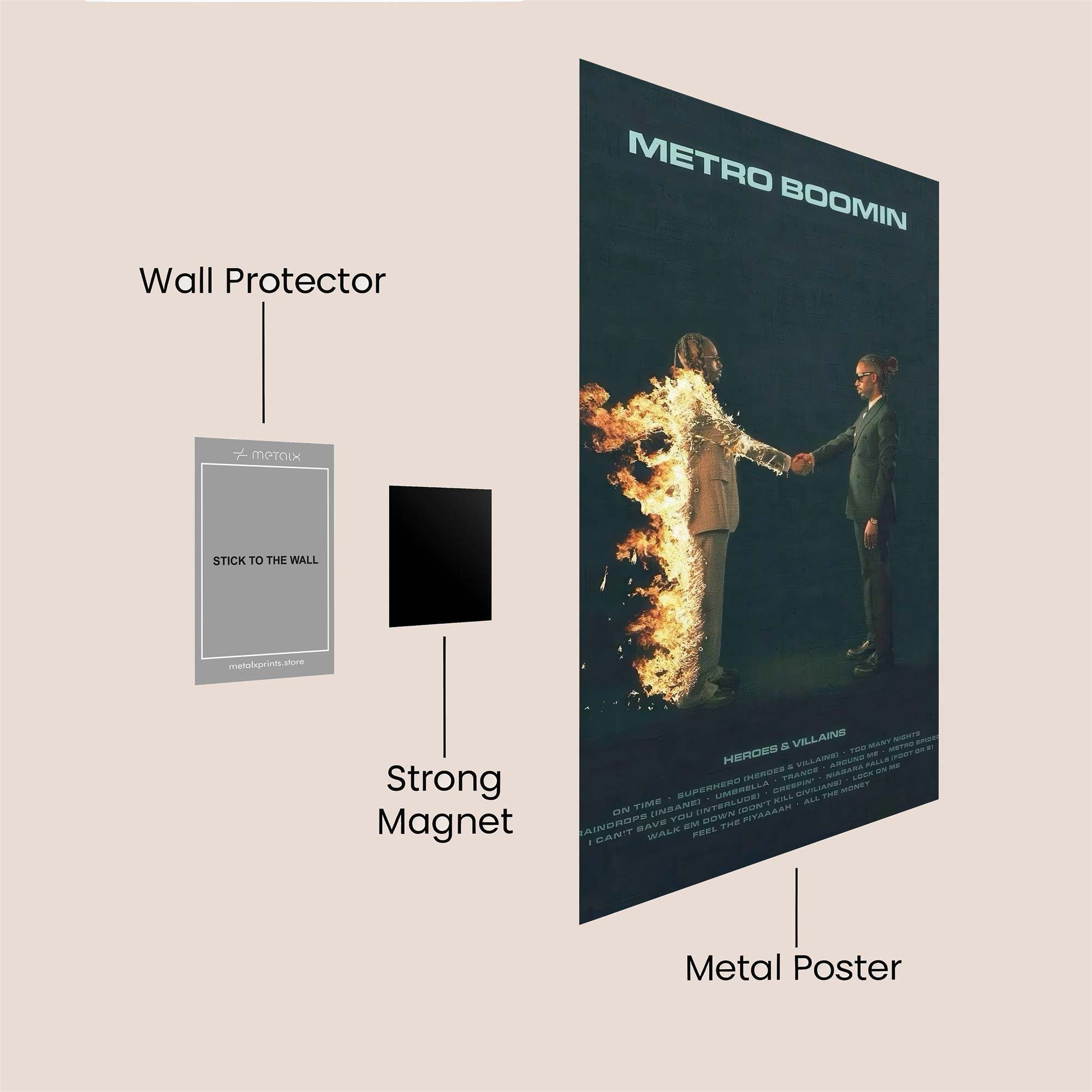 Metro Ignite Safe Wall Magnetic / M