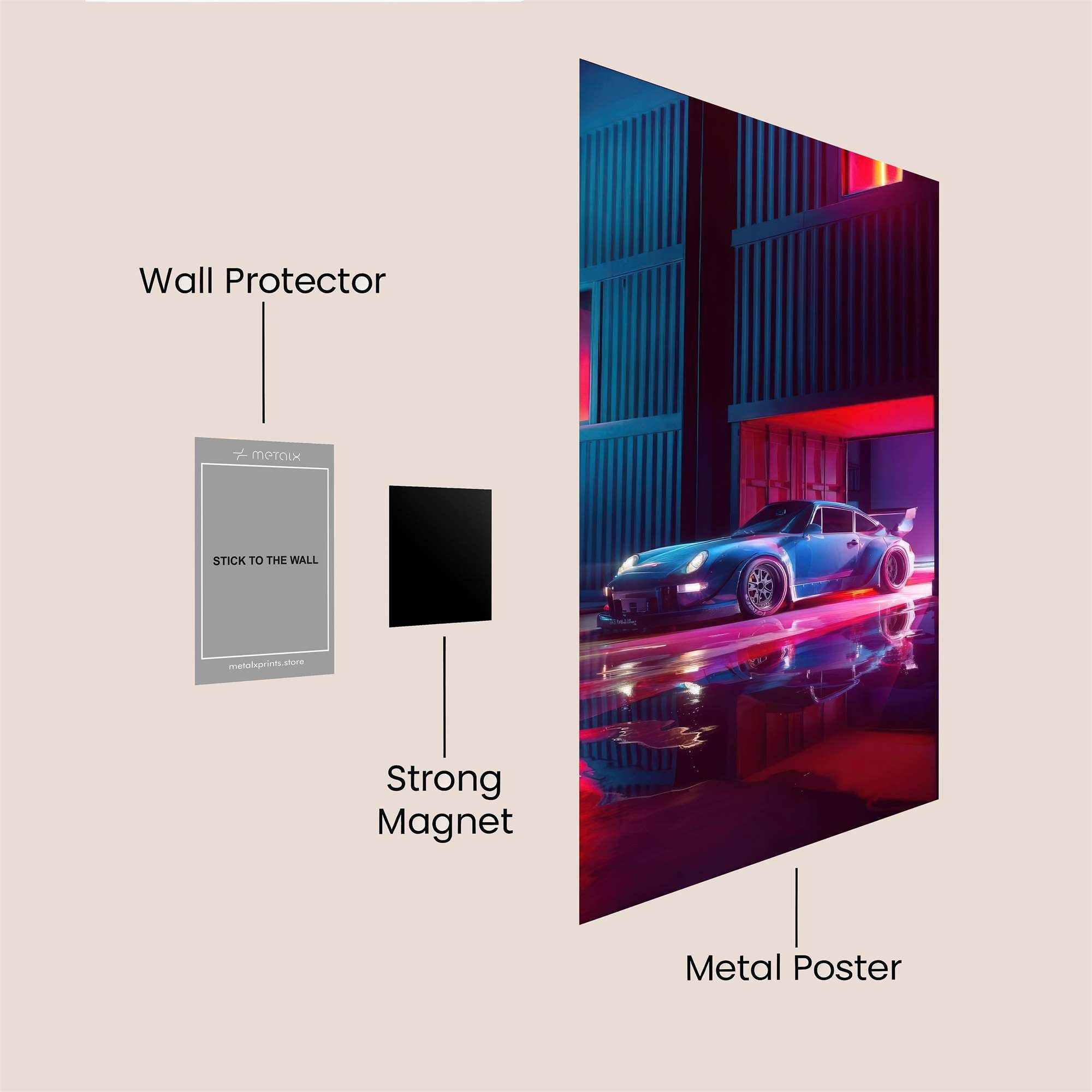 Porsche Pulse Safe Wall Magnetic / M