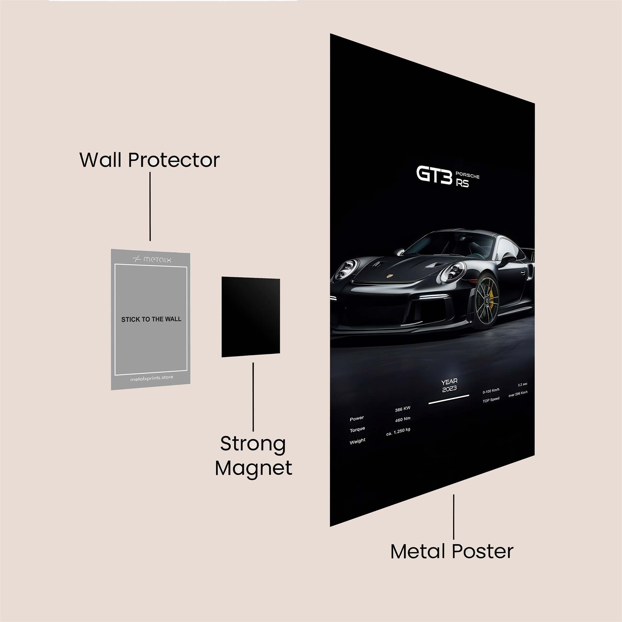 Porsche Elegance Safe Wall Magnetic / M