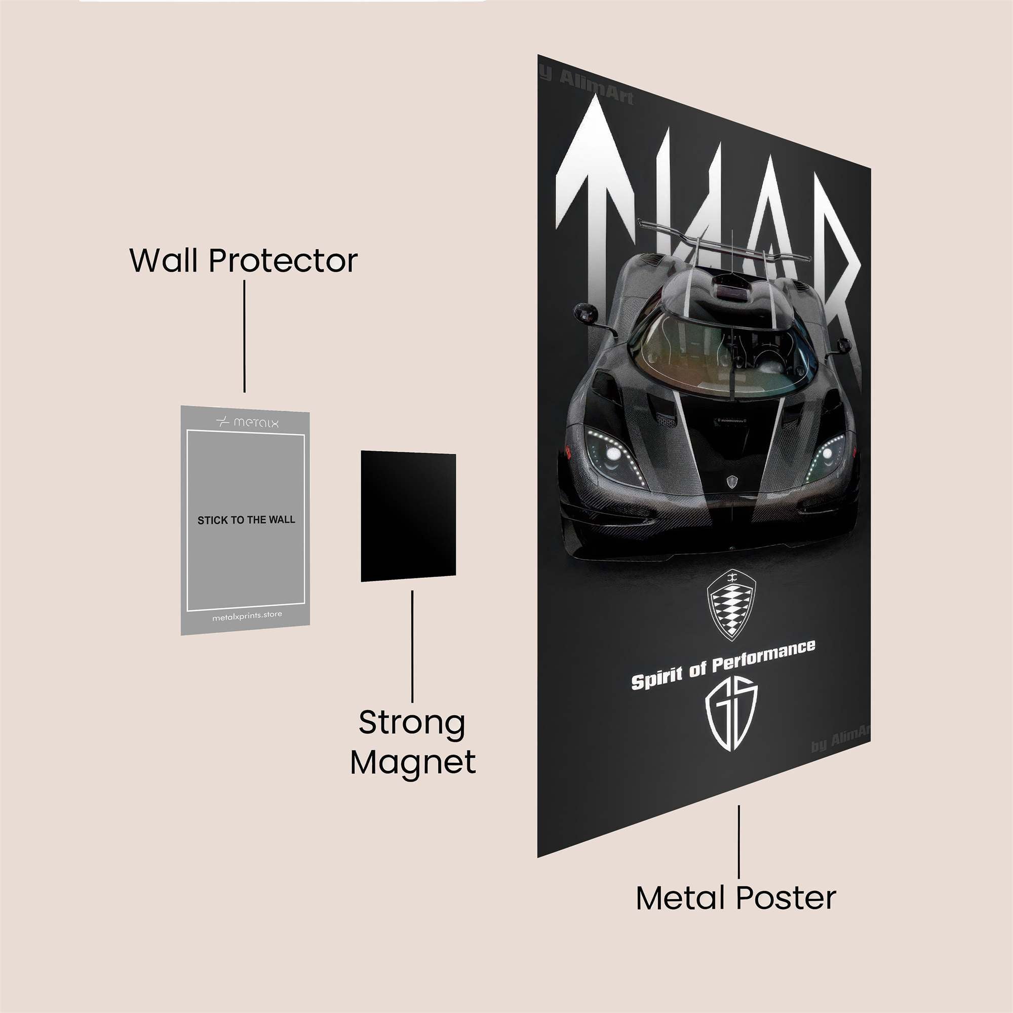Koenigsegg Velocity Safe Wall Magnetic / M