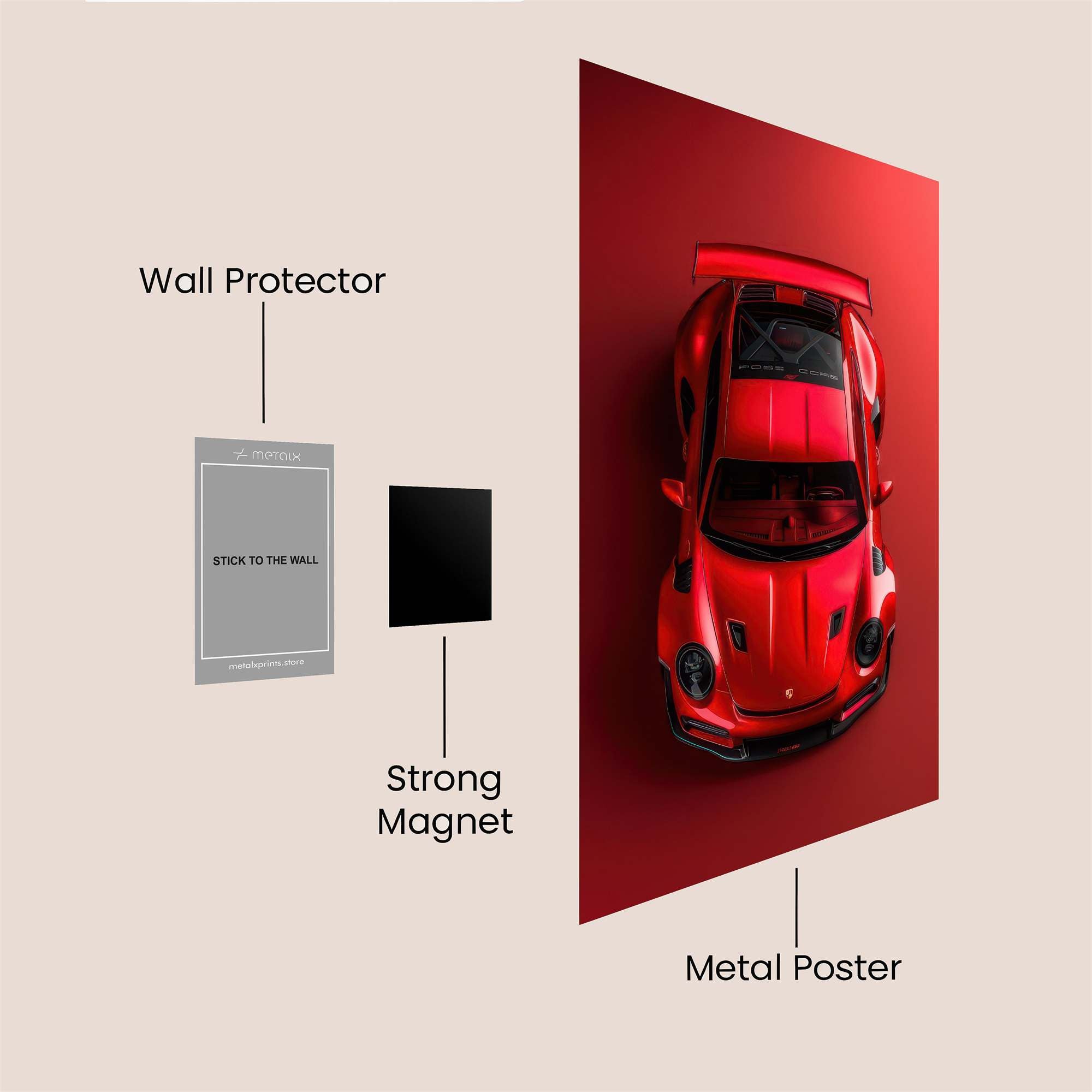 Porsche Passion Safe Wall Magnetic / M