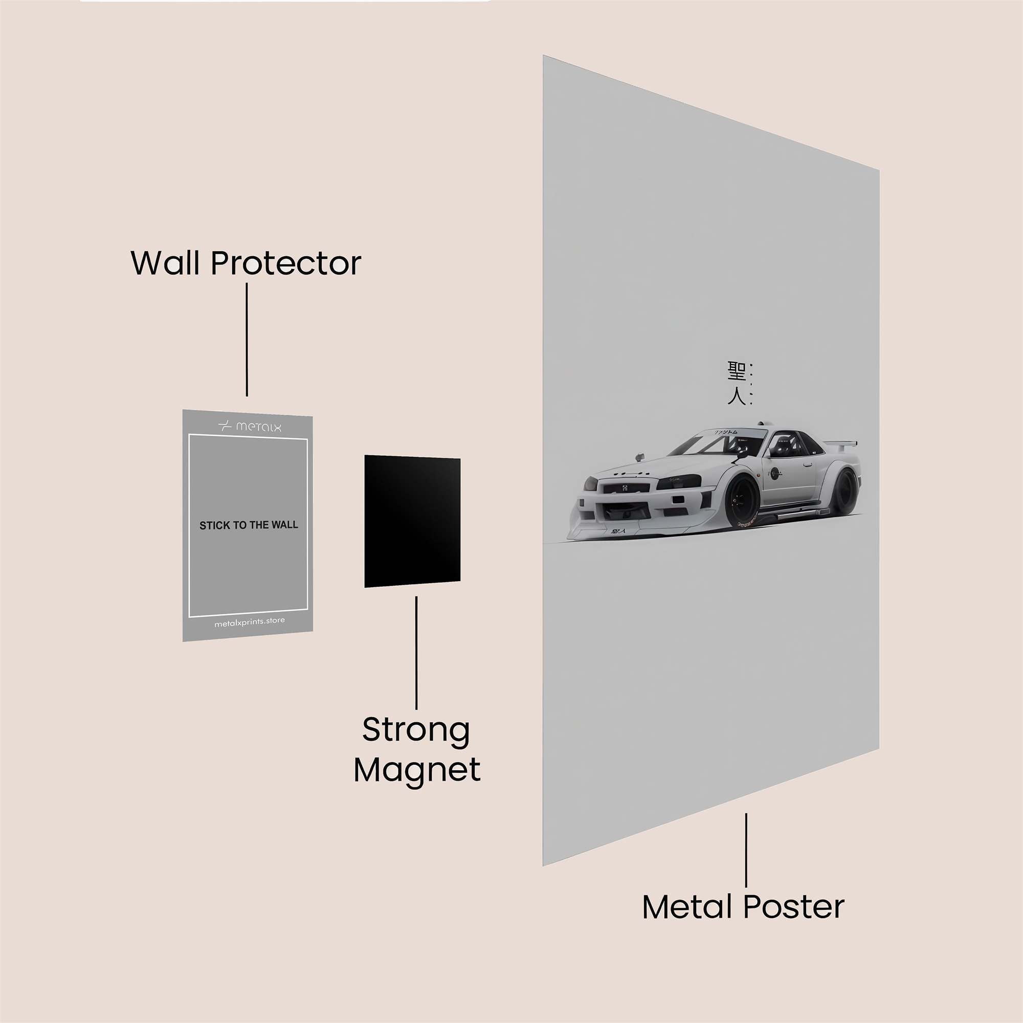 Skyline Serenity Safe Wall Magnetic / M
