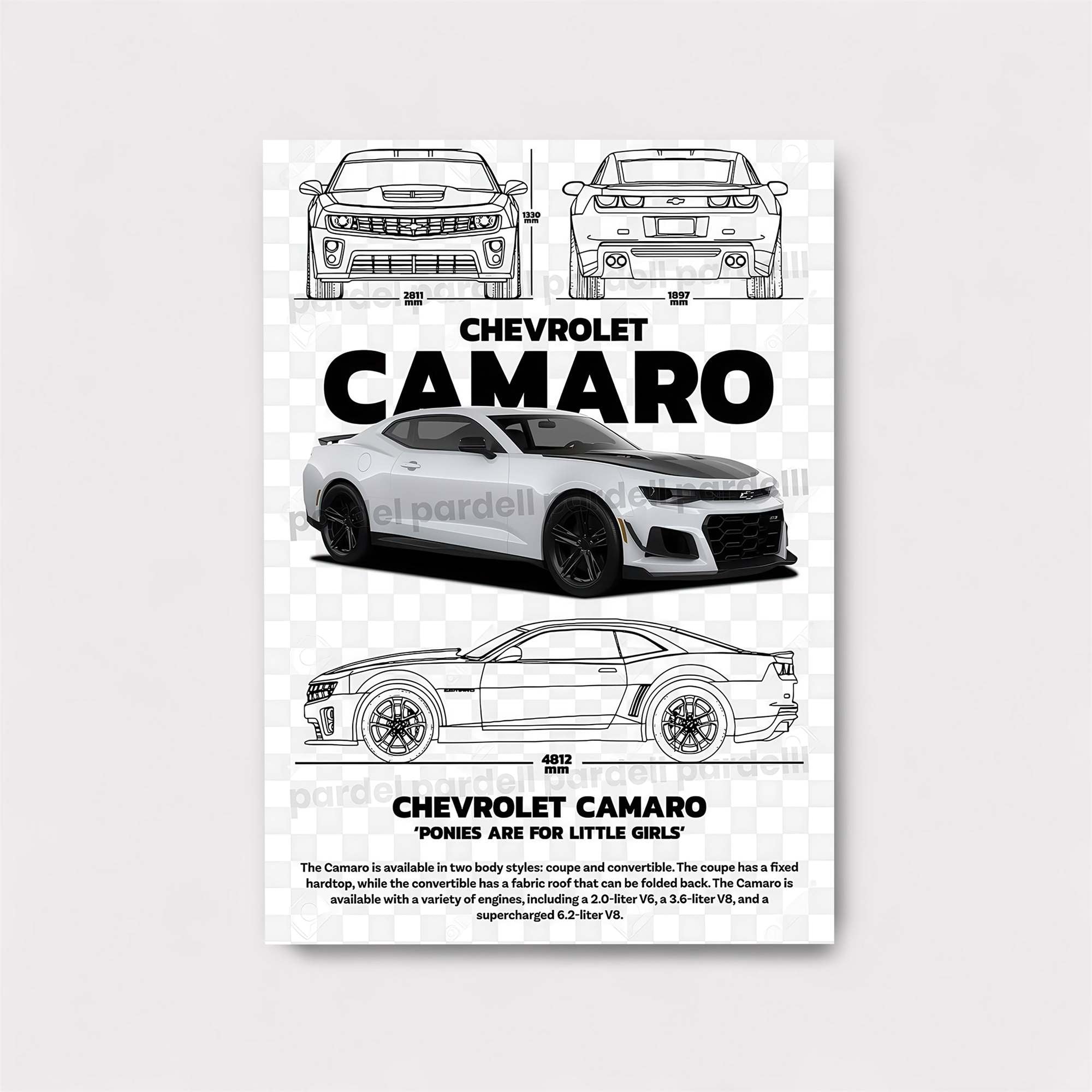 Camaro Thrill Safe Wall Magnetic / M