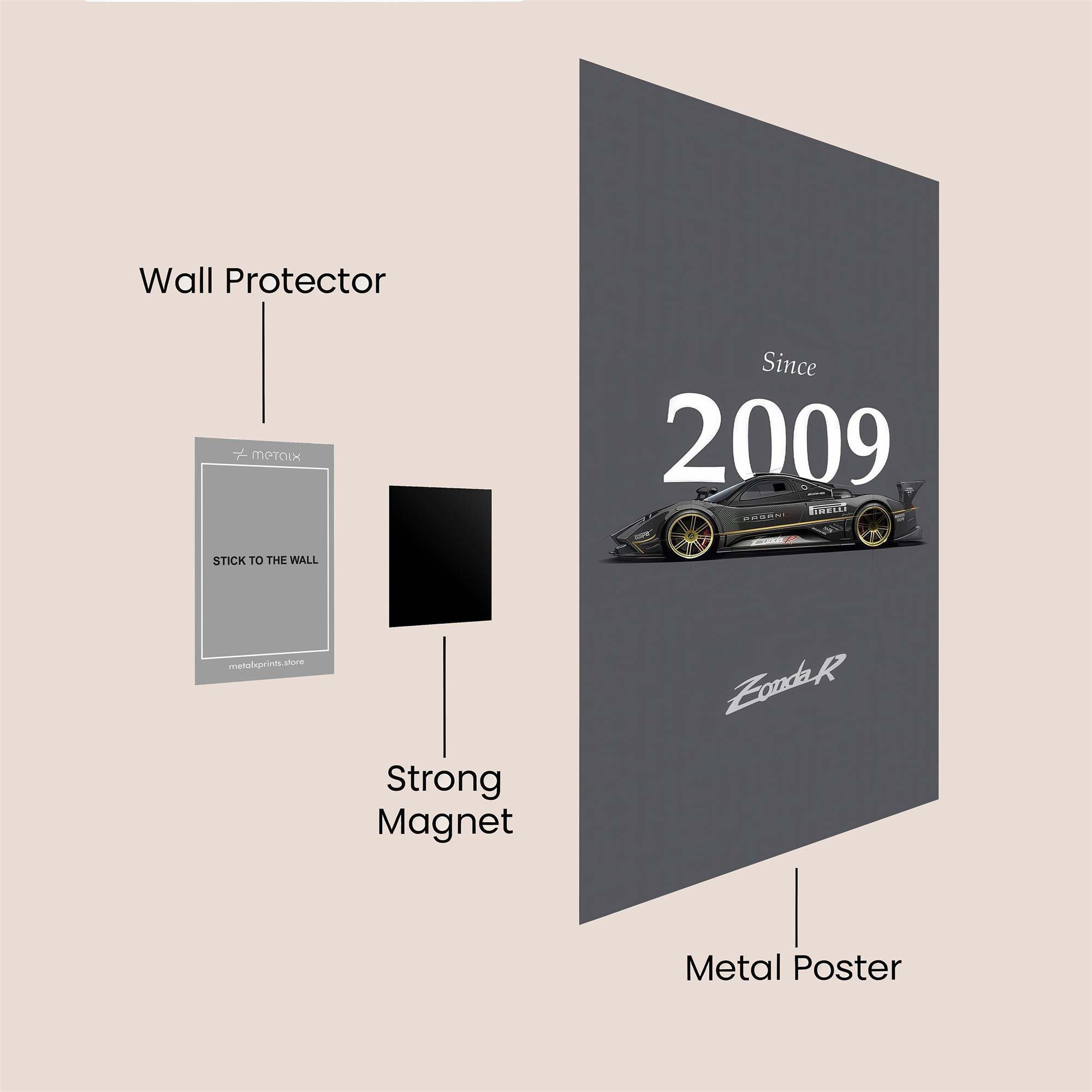 Zonda Regal Safe Wall Magnetic / M