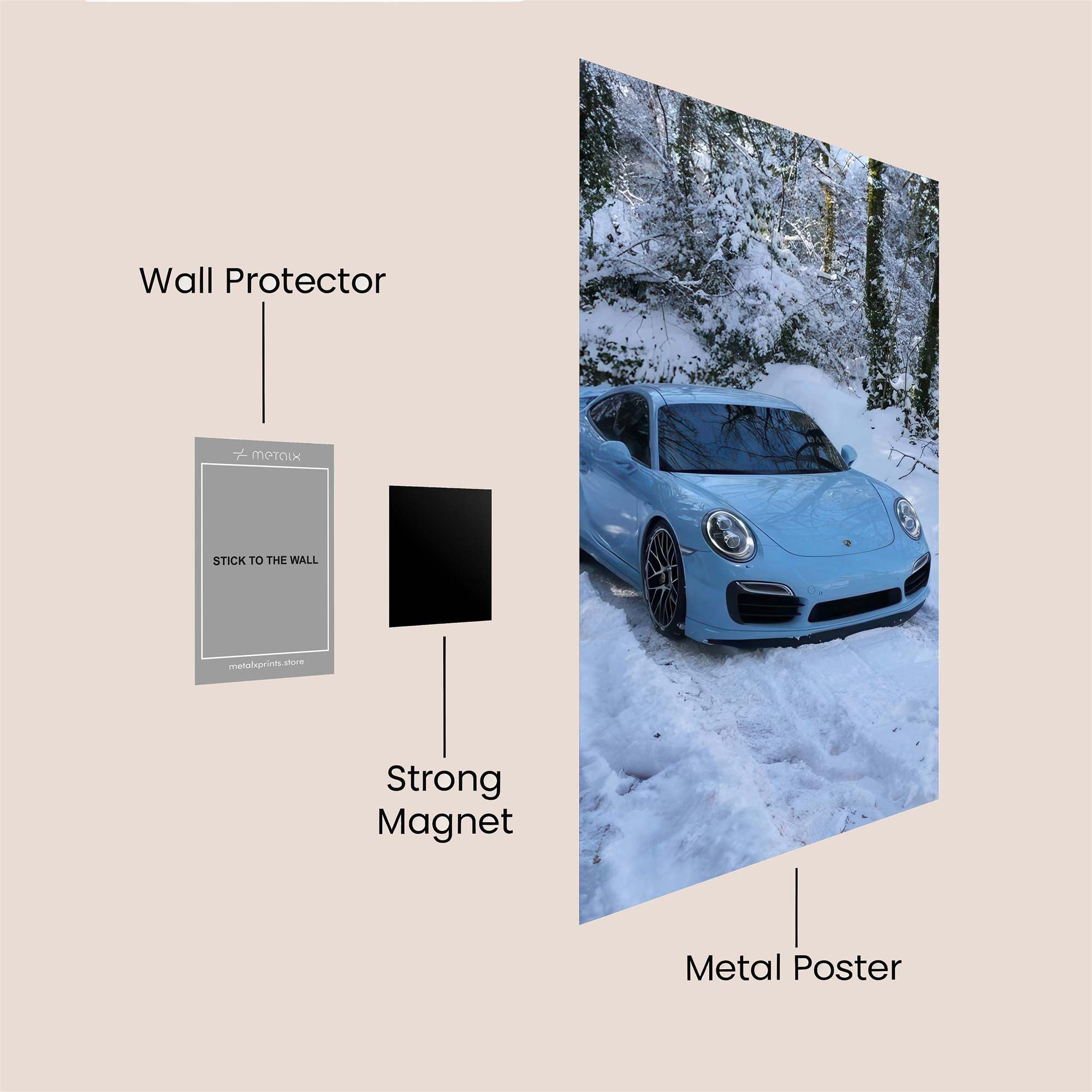 Porsche Serene Safe Wall Magnetic / M