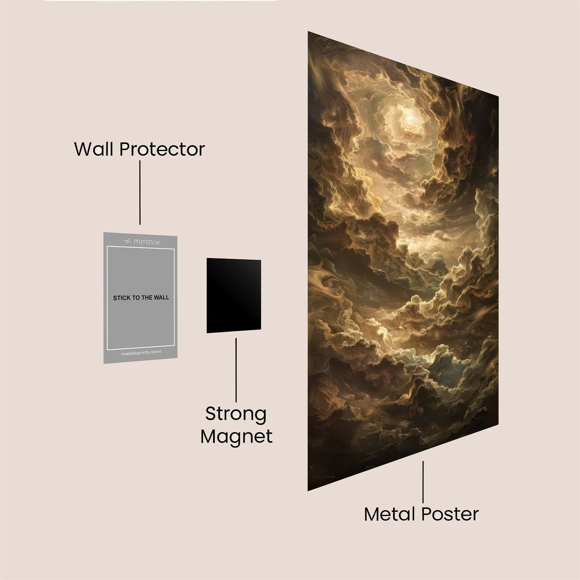 Celestial Whirl Safe Wall Magnetic / M