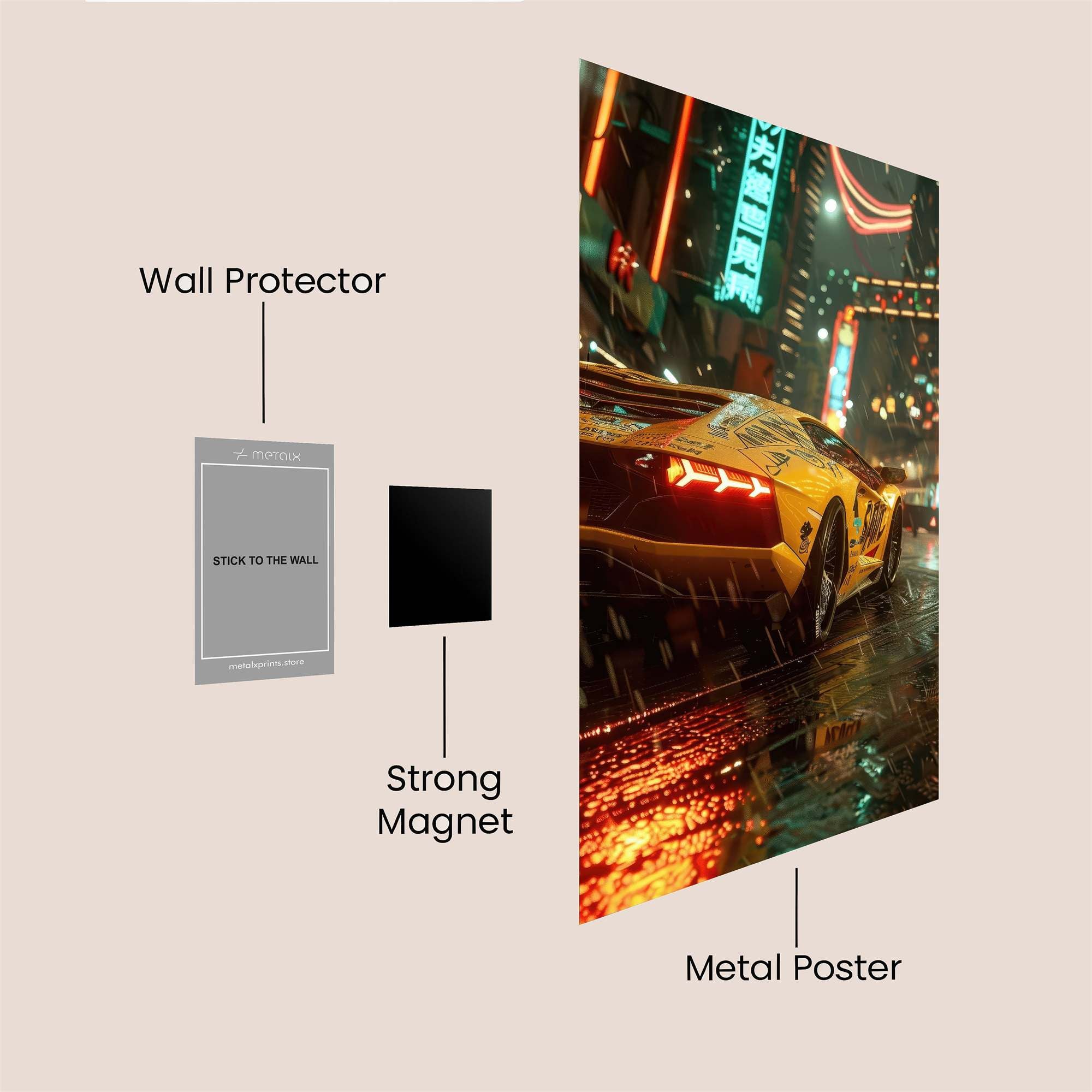 Neon Rush Safe Wall Magnetic / M