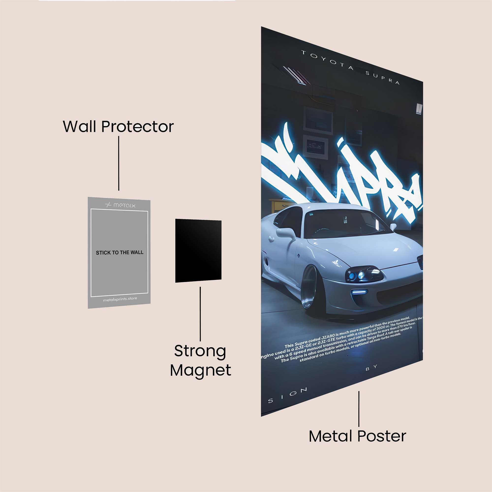 Supra Sleek Safe Wall Magnetic / M