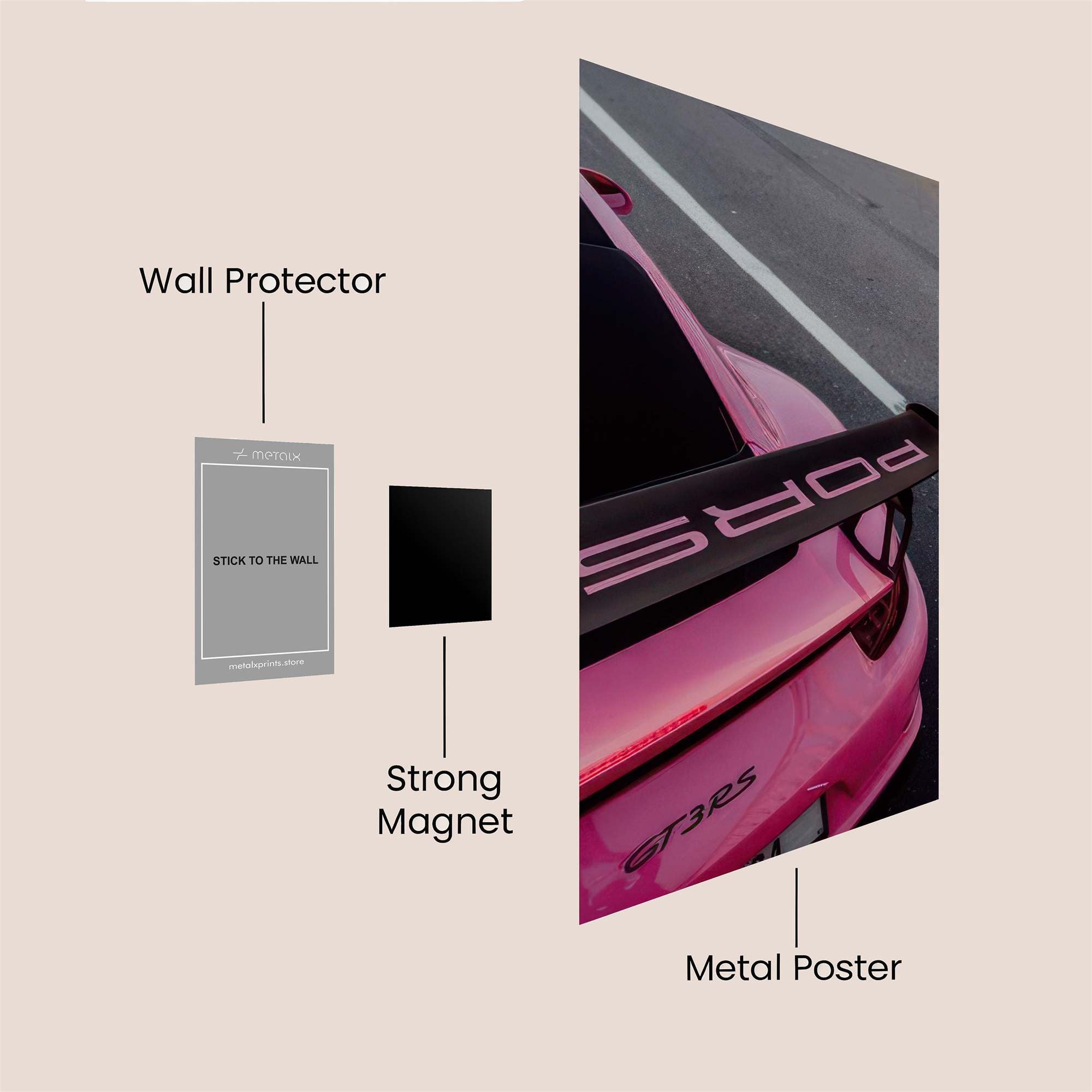 Porsche Passion Safe Wall Magnetic / M