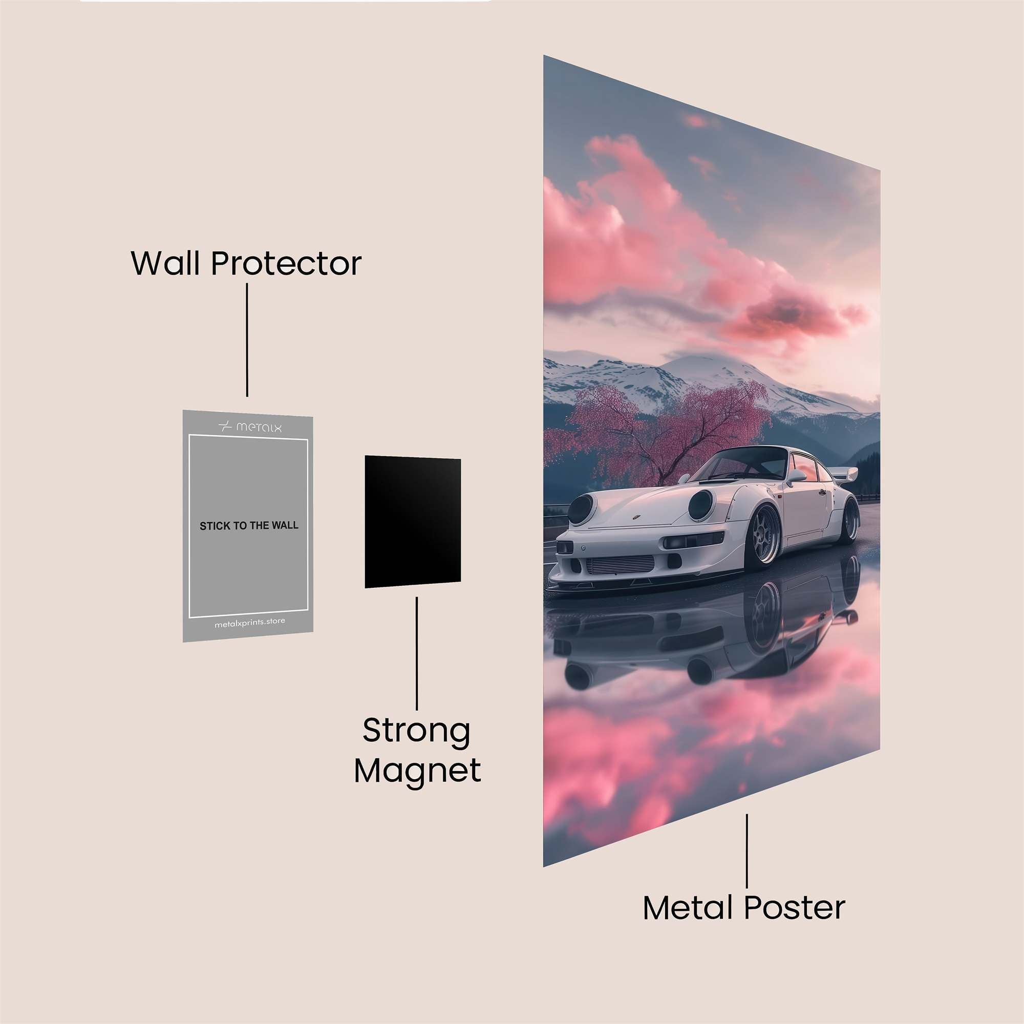 Porsche Serenity Safe Wall Magnetic / M