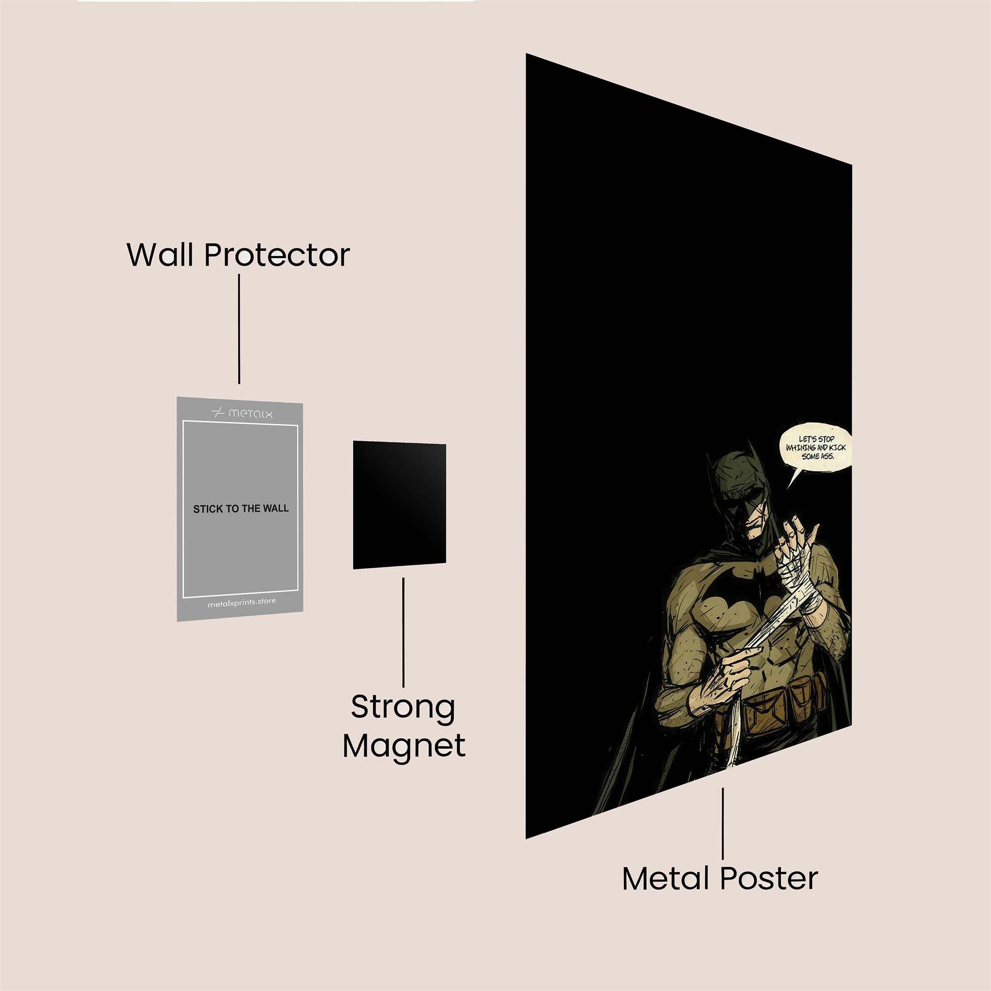 Batman Resolute Safe Wall Magnetic / M
