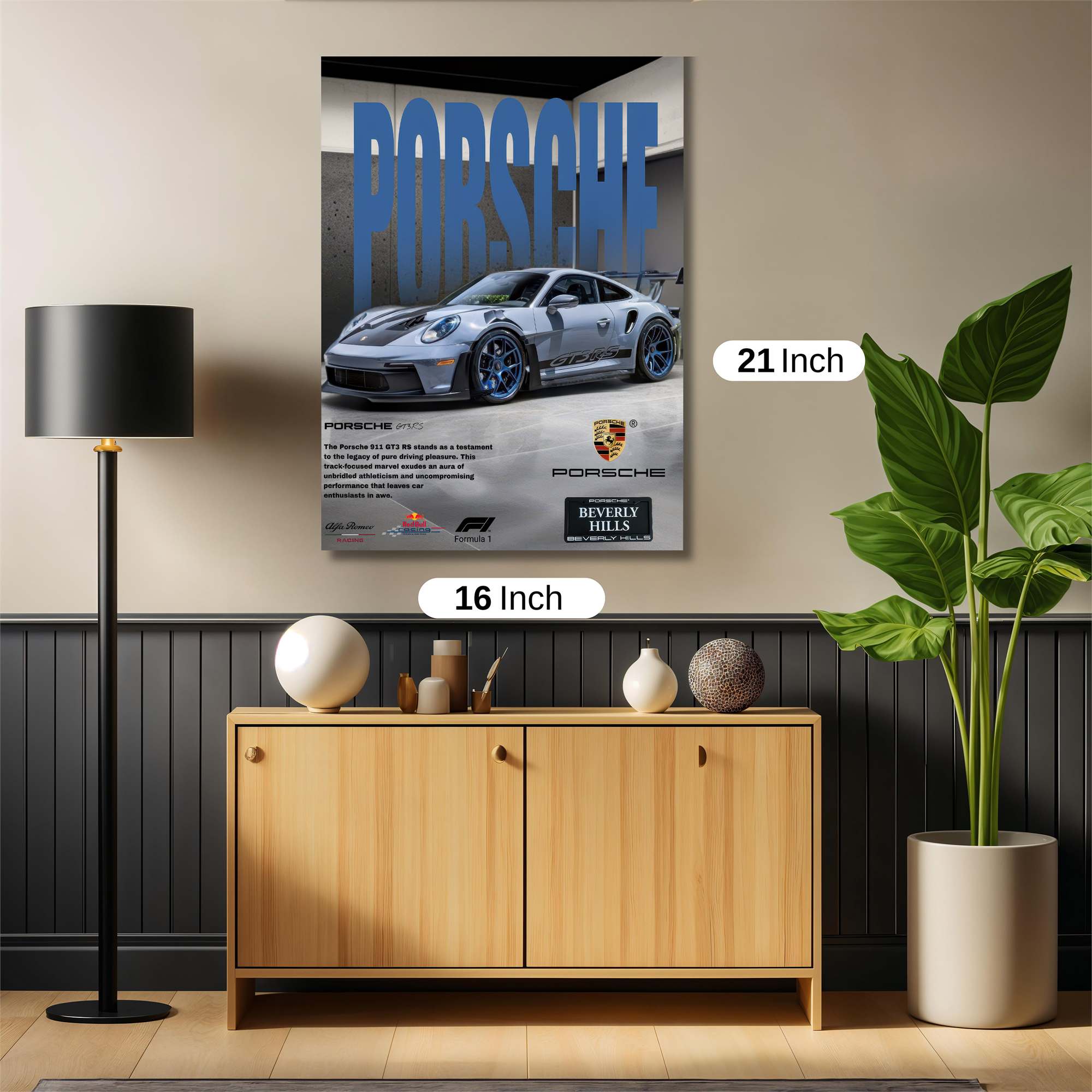Porsche Intense Safe Wall Magnetic / M