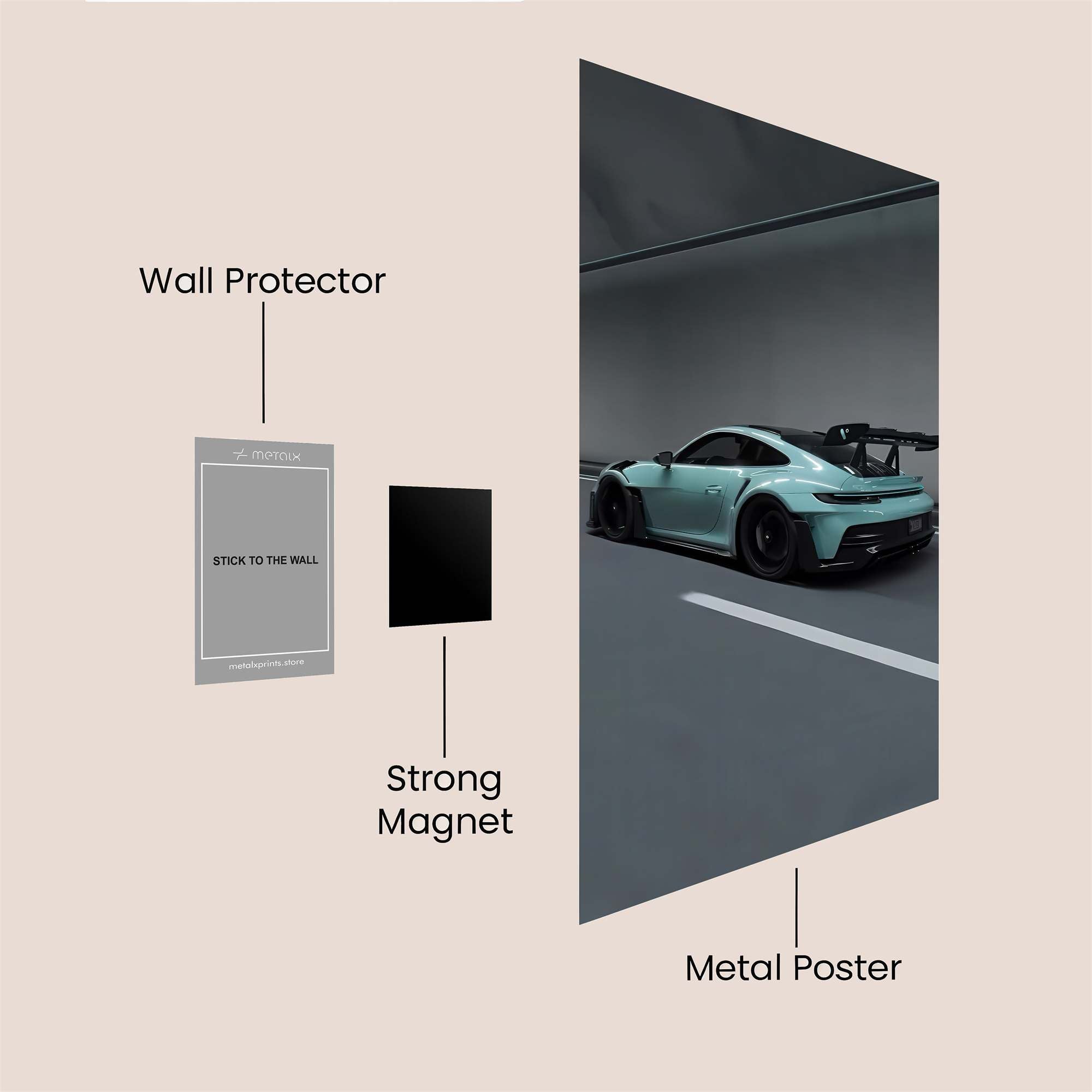 Porsche Pulse Safe Wall Magnetic / M
