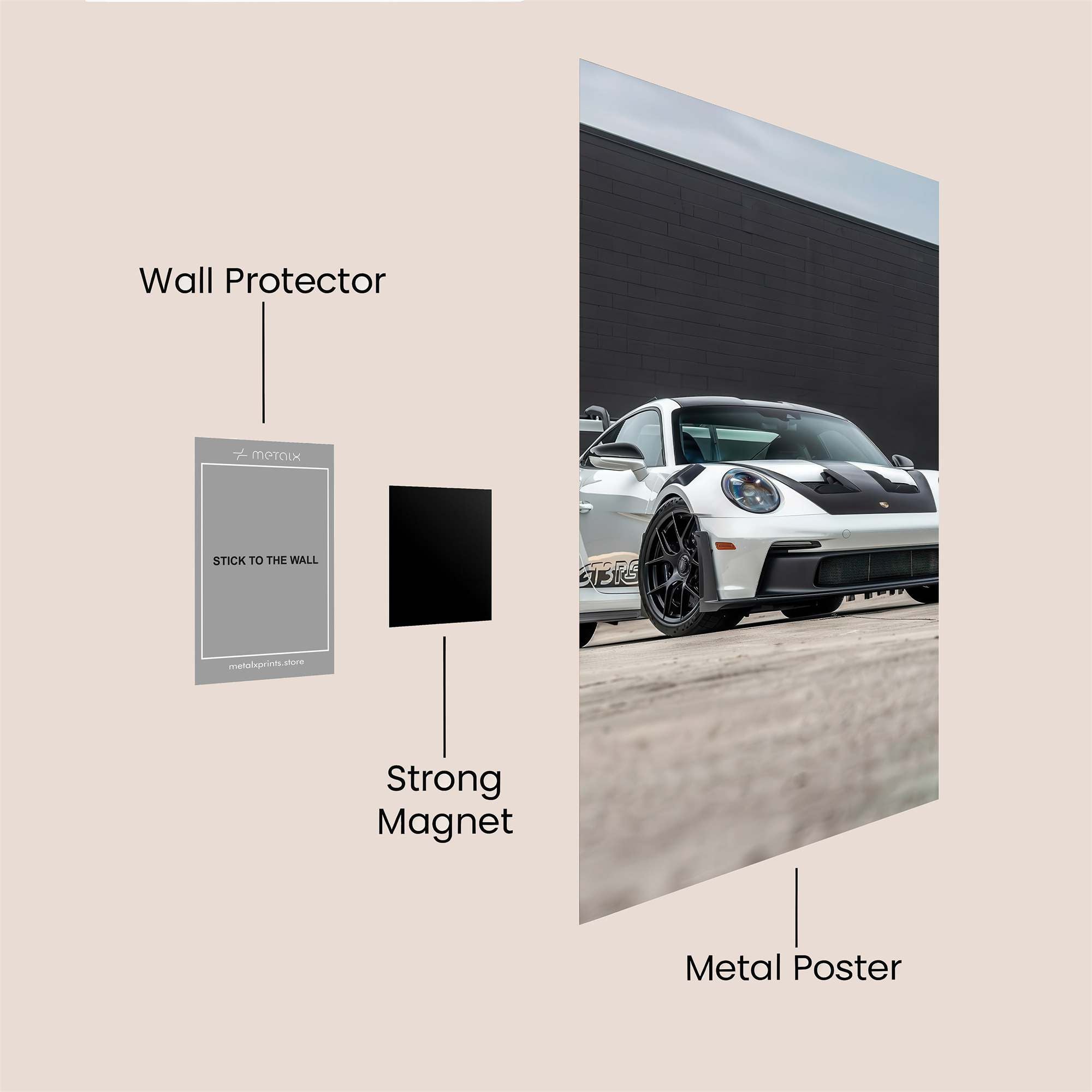 Porsche Poised Safe Wall Magnetic / M