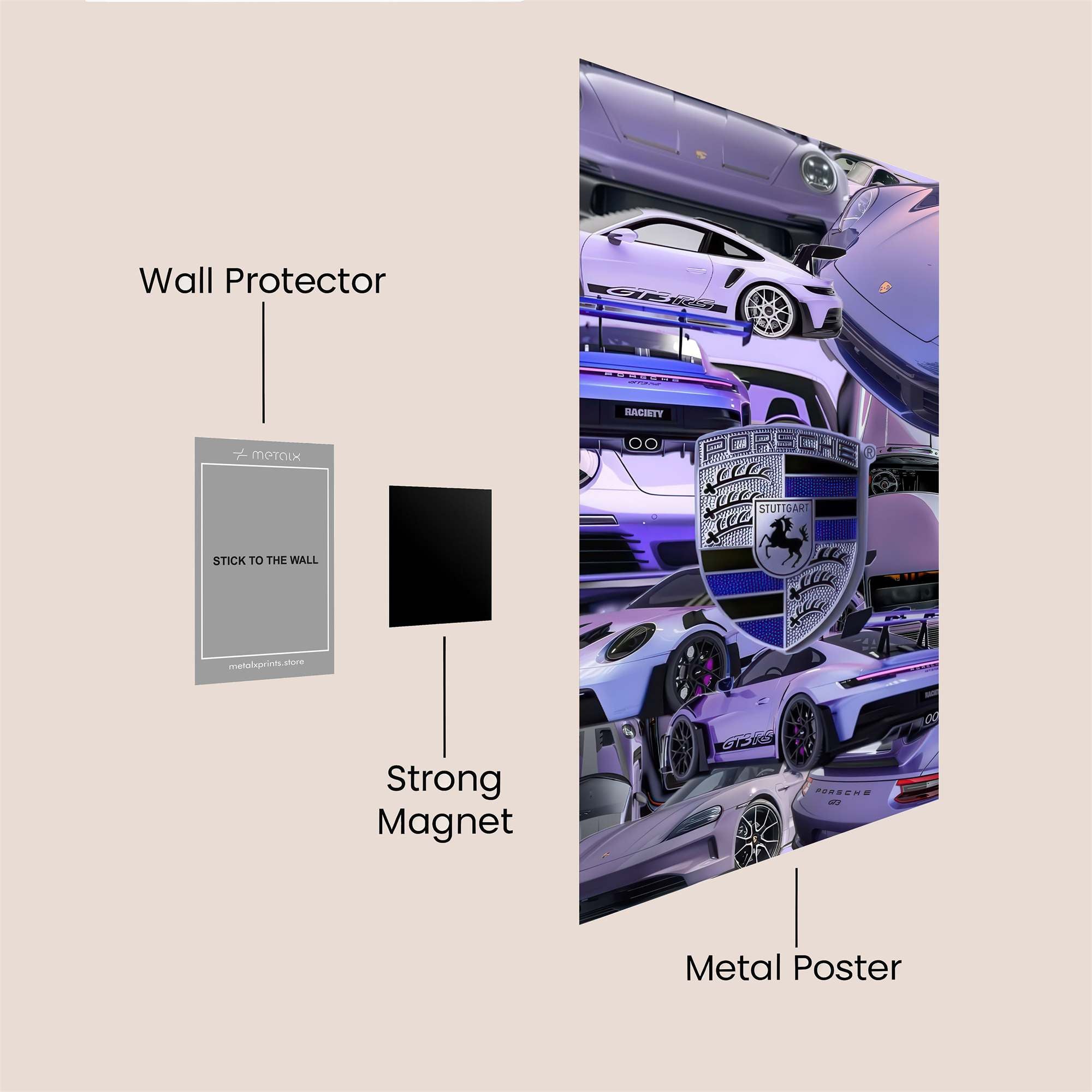 Porsche Passion Safe Wall Magnetic / M